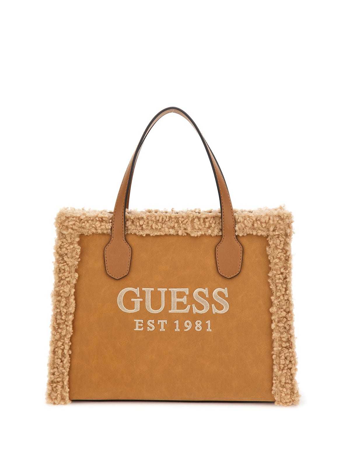 Guess BLING MINI CROSSBODY FLAP - Across body bag - mocha/black - Zalando.de