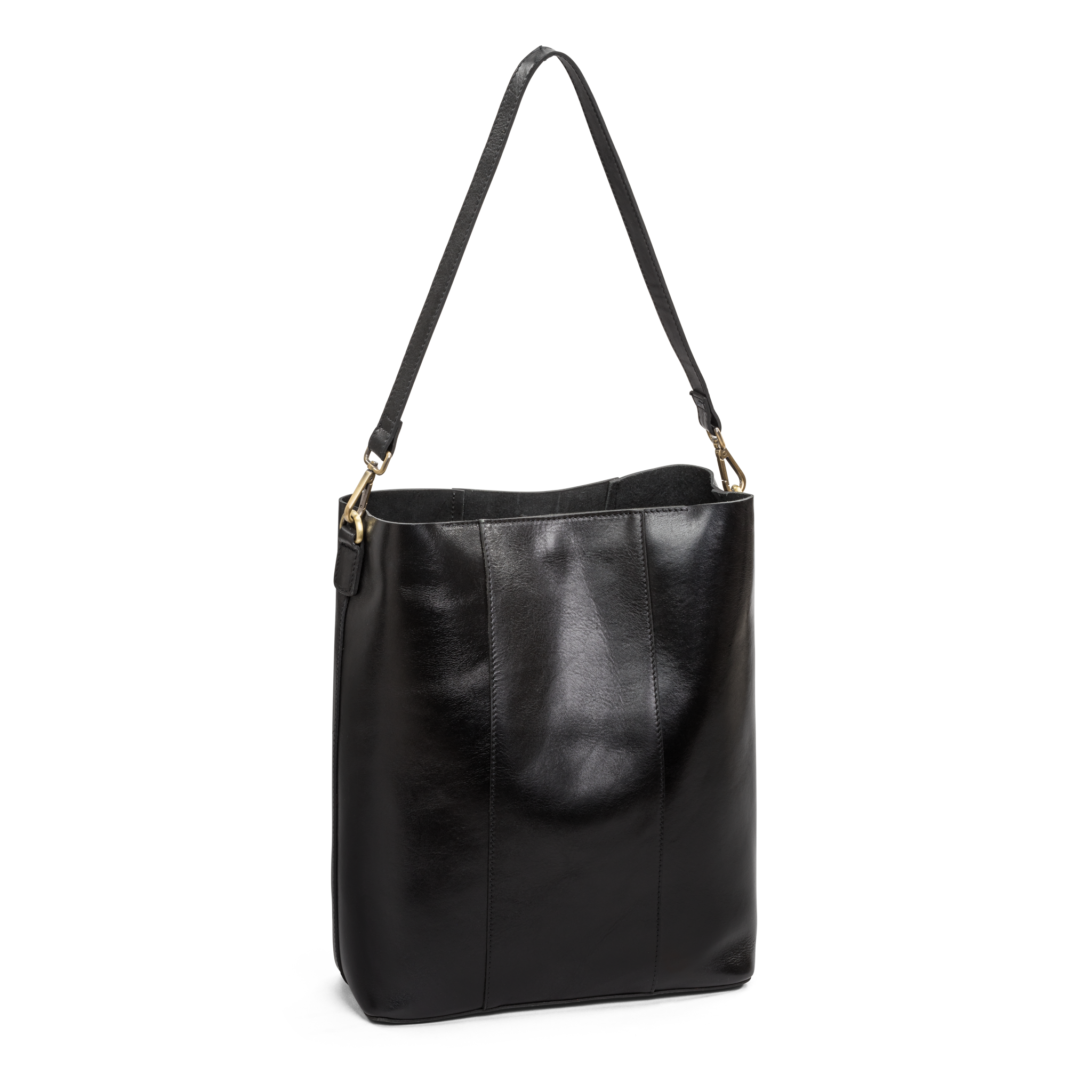 Bucket Veske | Sort | Skinn | Romslig | 16" | 3070097