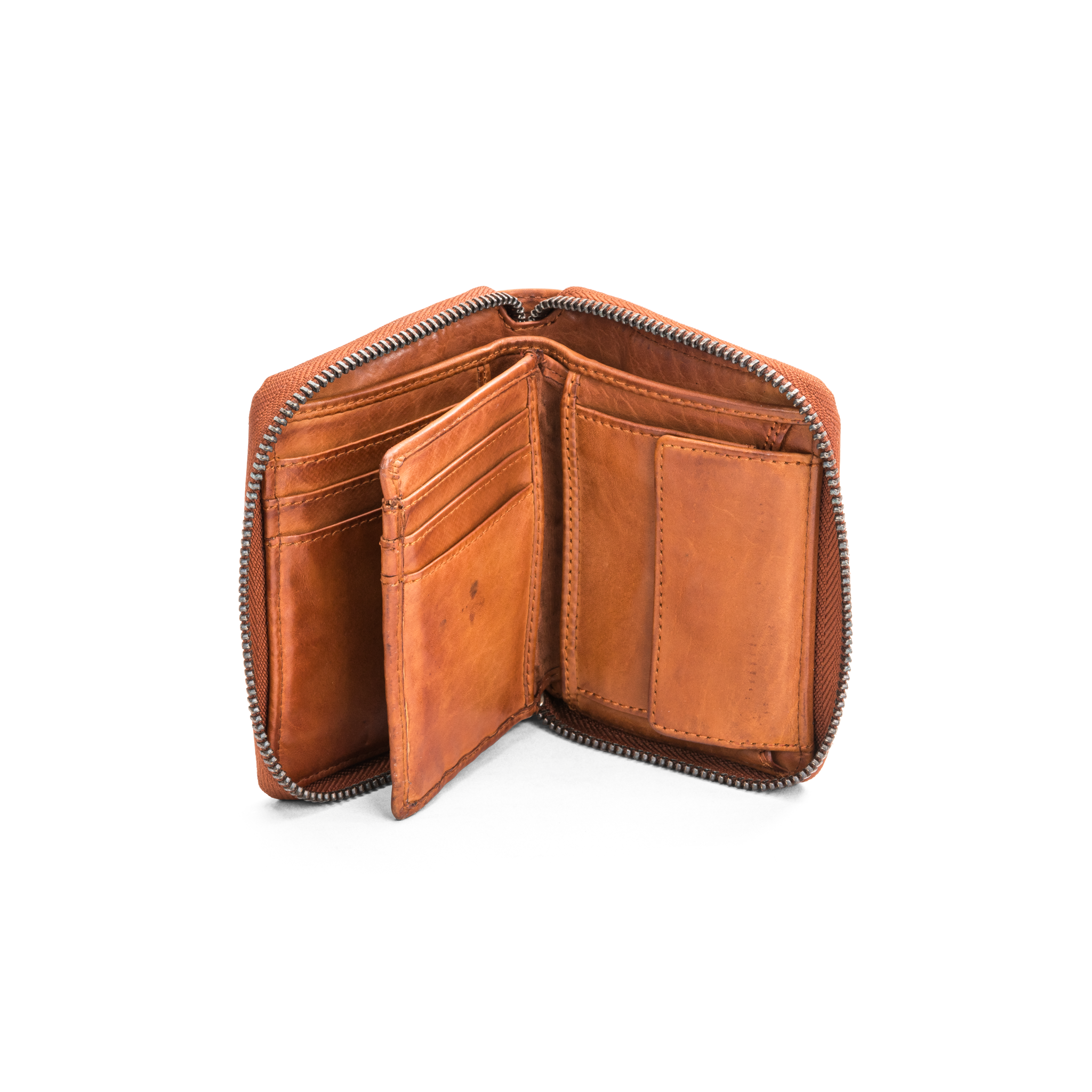 Lommebok | Cognac | Skinn | Plass til 9 kort | 2613036