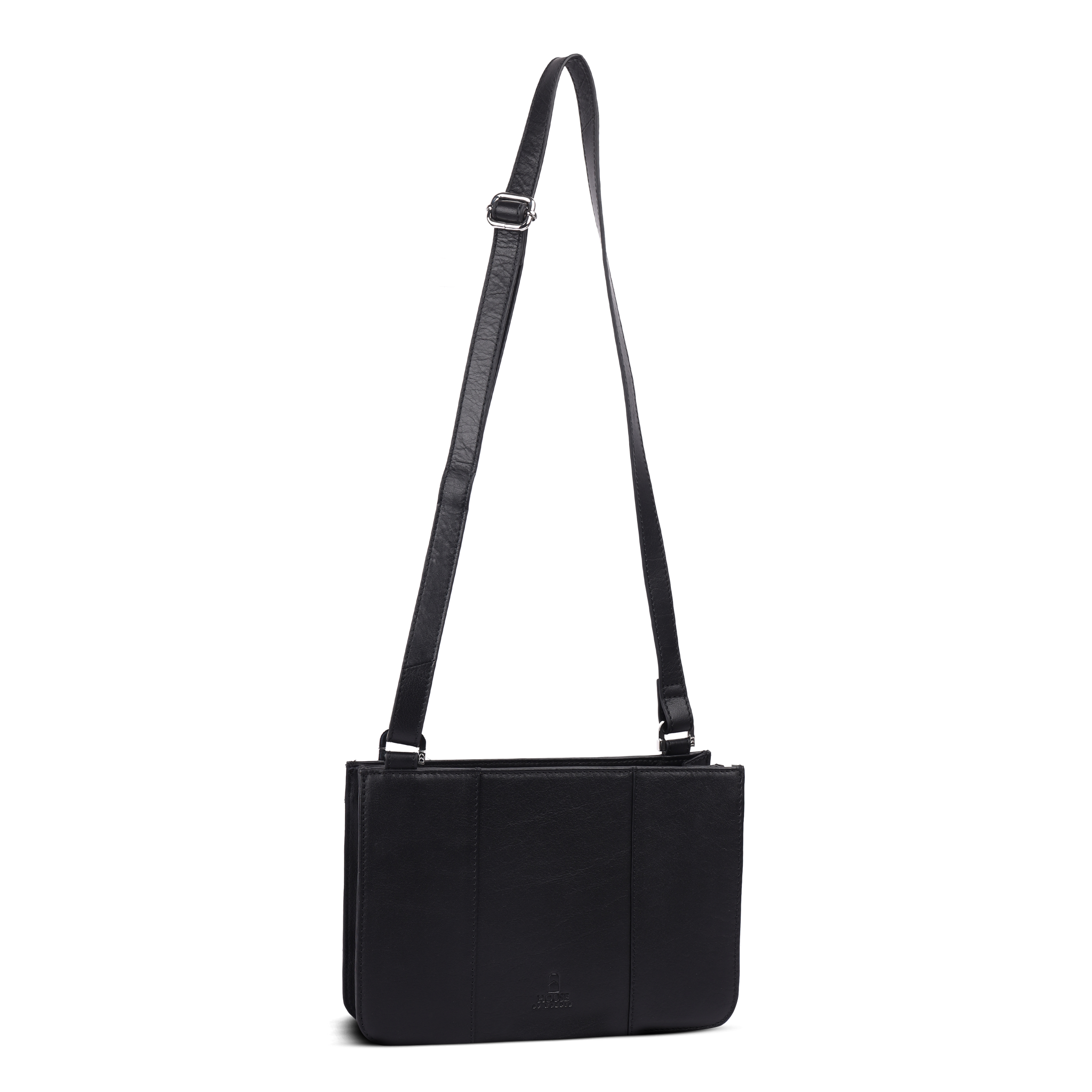 Tittel Skulderveske | Skinn | Flere inndelinger | Sort | 3020009