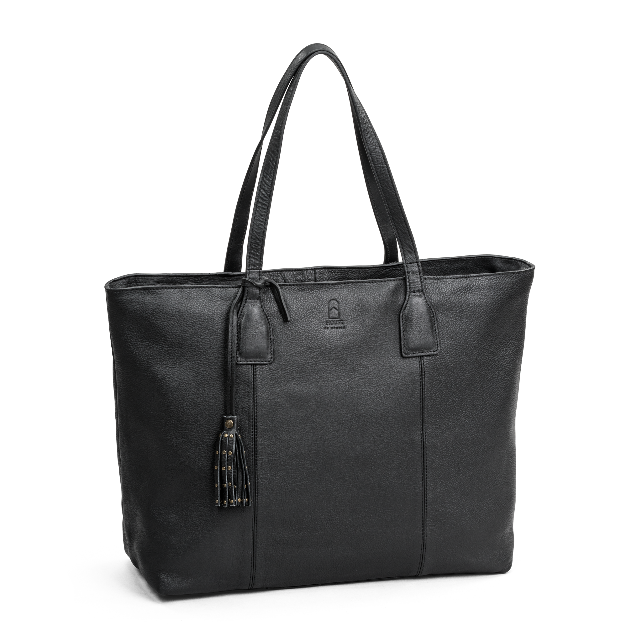 Skulderveske | Skinn | Sort | 3030135