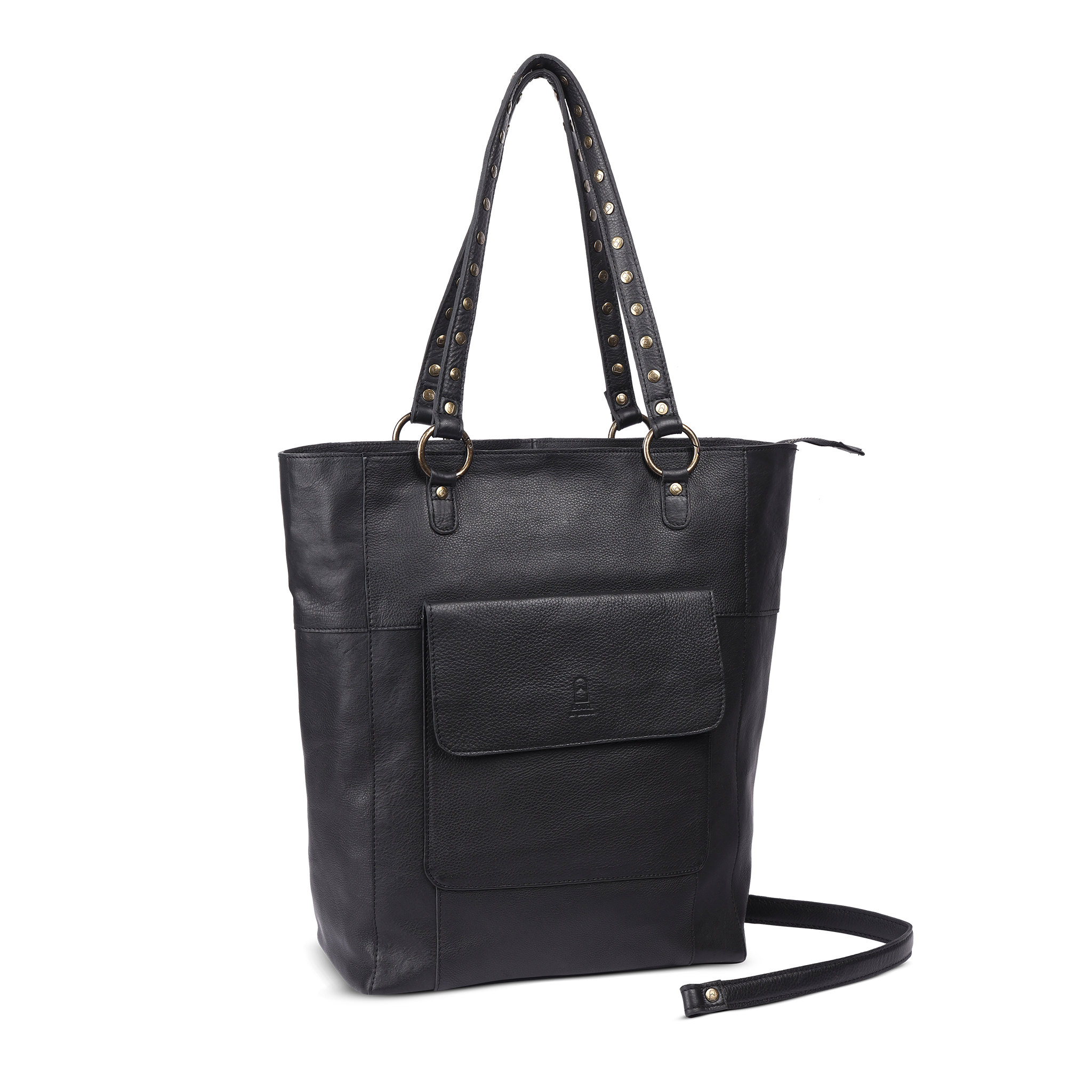 Skulderveske | Skinn | Lomme i Fronten | Sort | 3030150