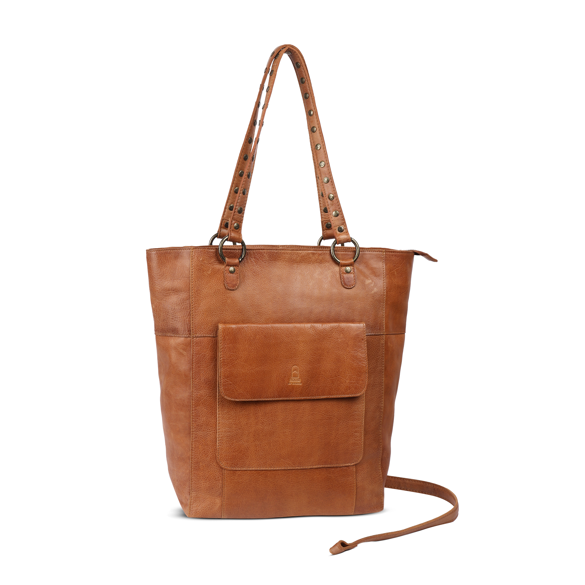 Skulderveske | Skinn | Lomme i Fronten | Brun | 3030150