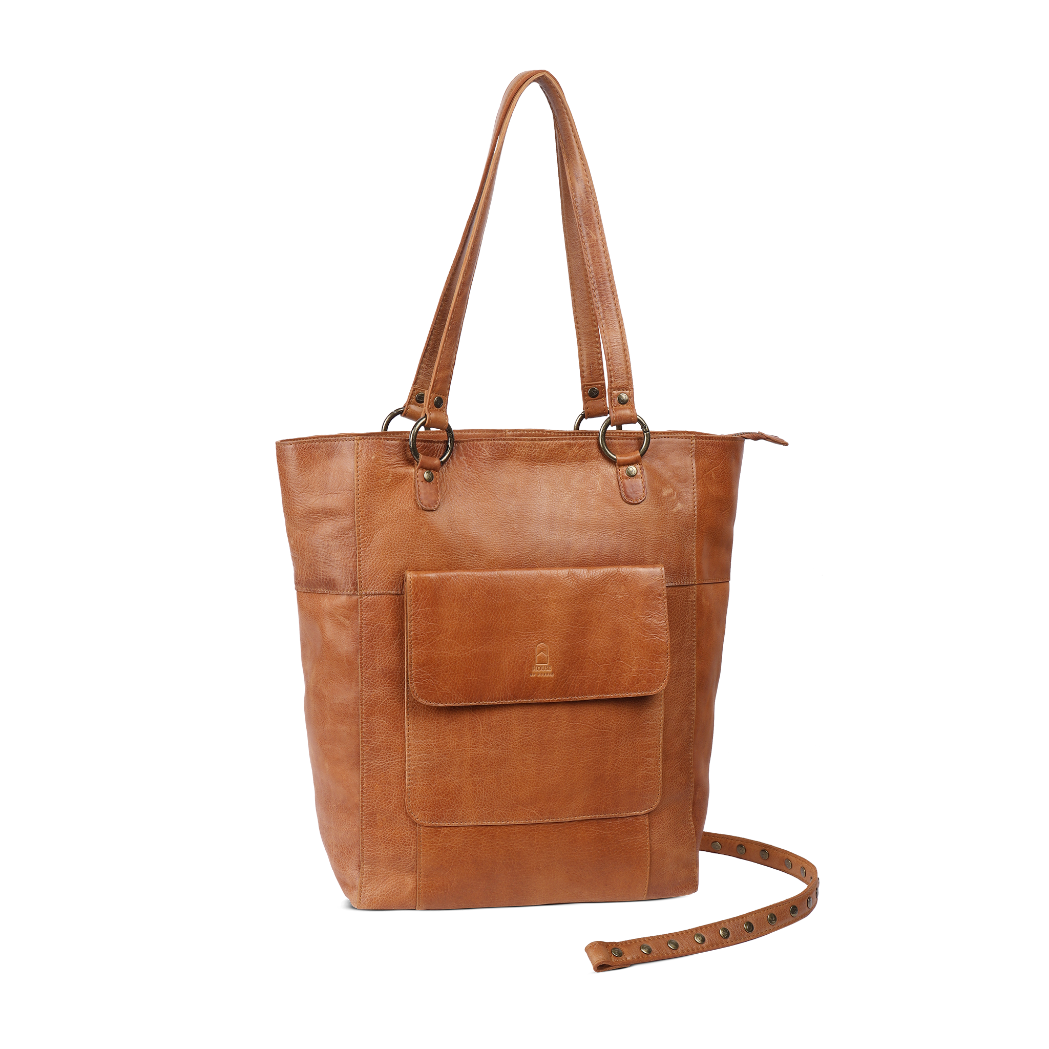 Skulderveske | Skinn | Lomme i Fronten | Brun | 3030150