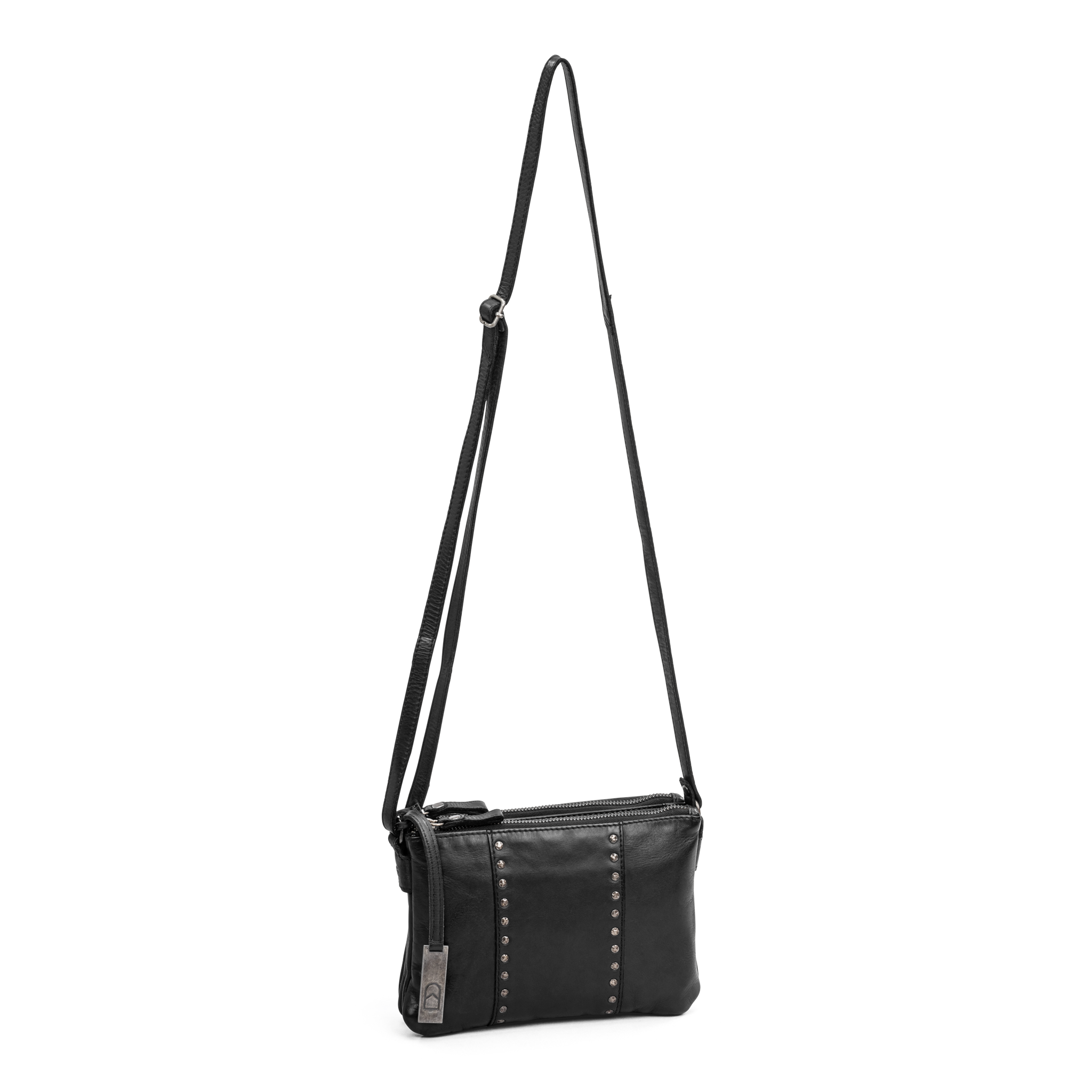 Crossbody veske | Sort | Regulerbar langreim | Vintage | 3040061
