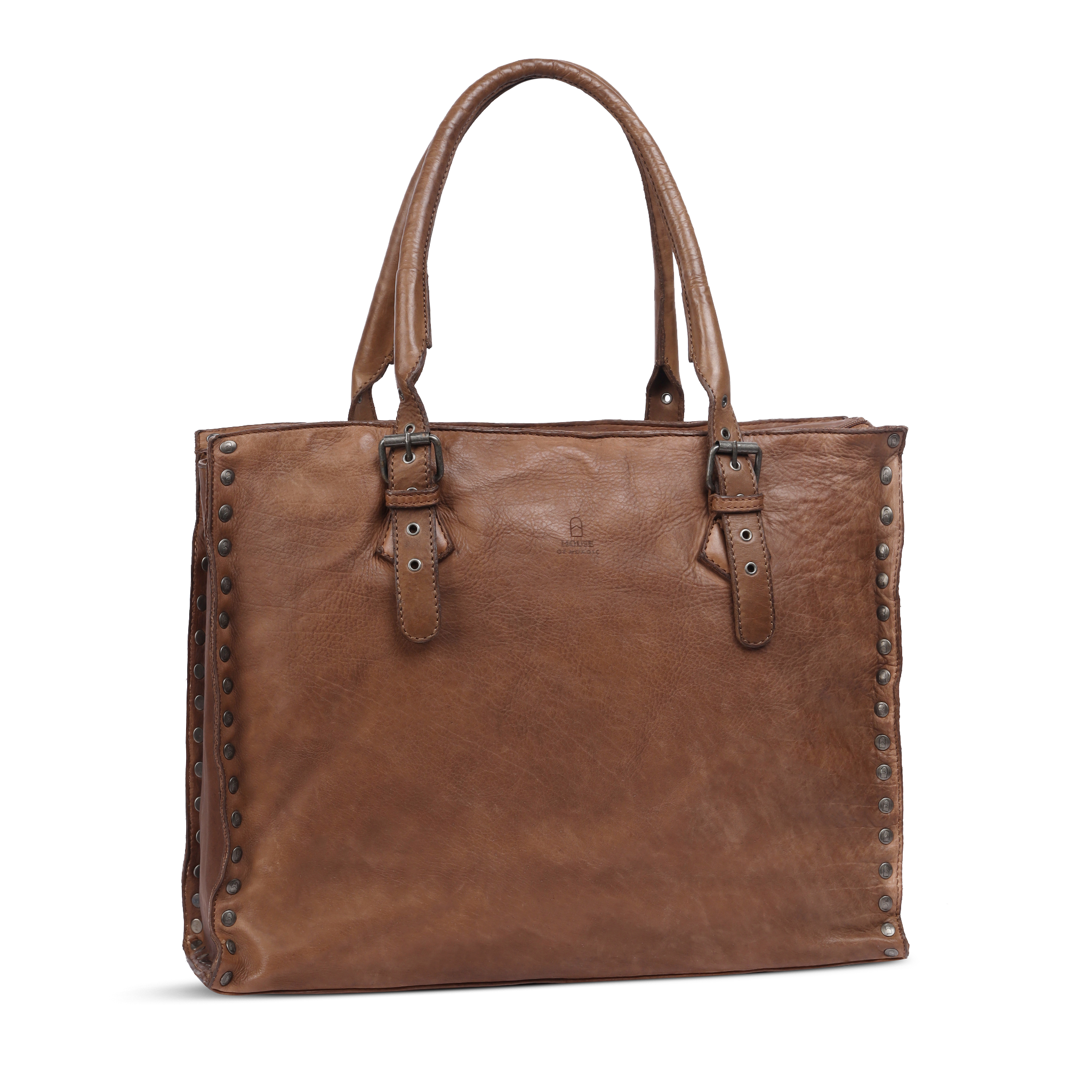 Skinnveske | Romslig | Brun | 3040086