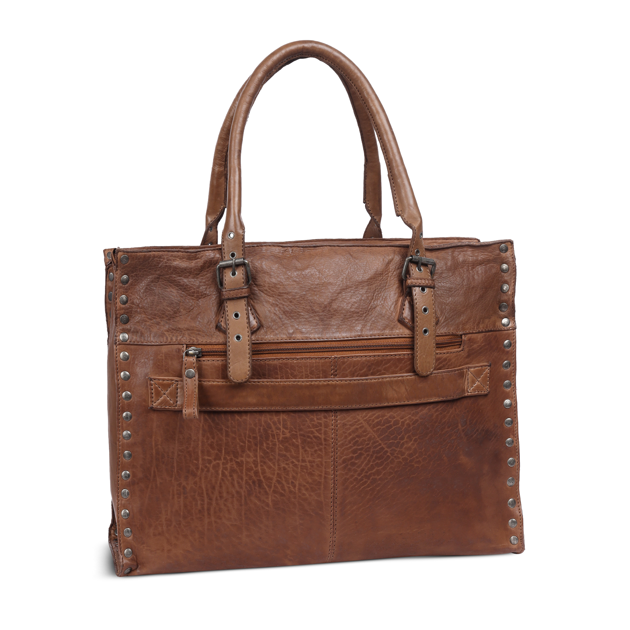 Skinnveske | Romslig | Brun | 3040086