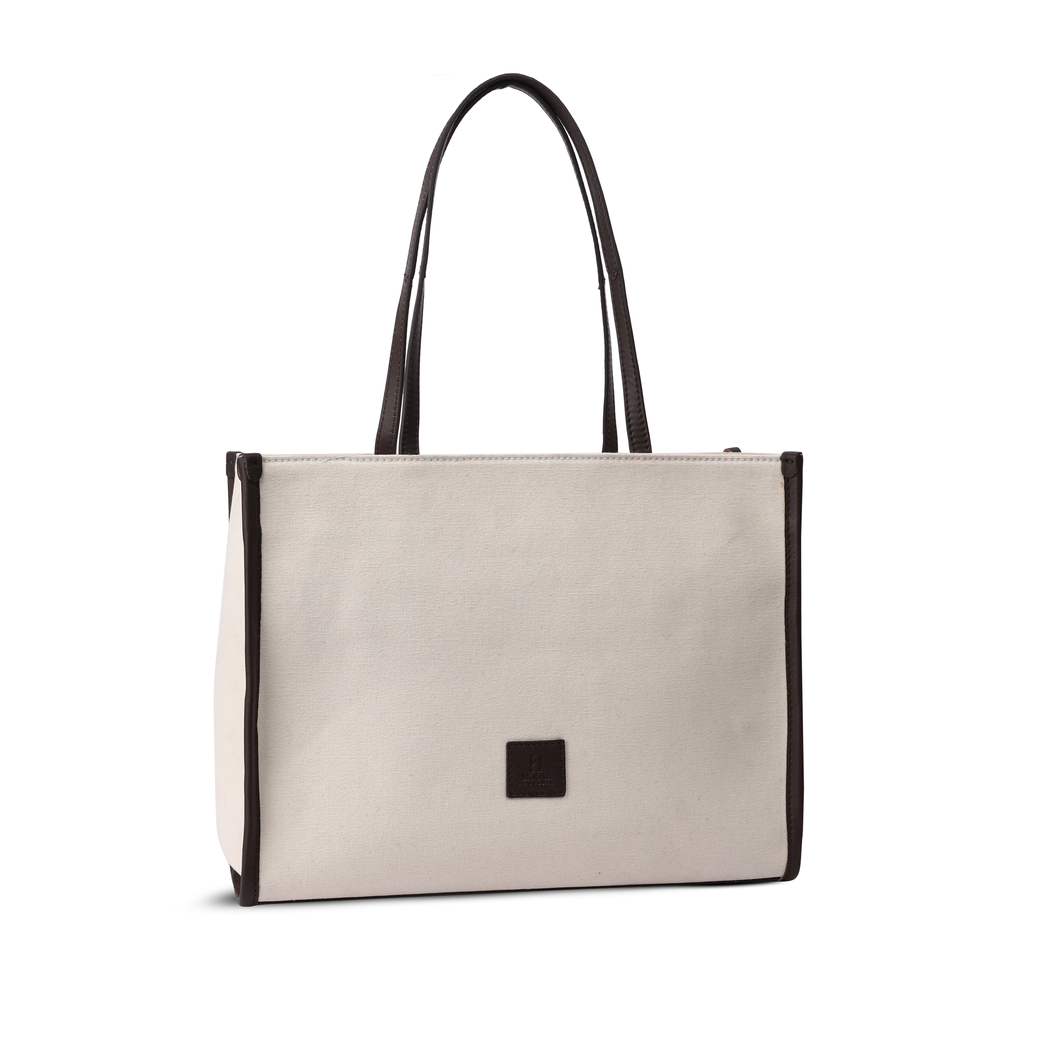 Skulderveske | Kanvas/Skinn | BeigeCognac| 3040117