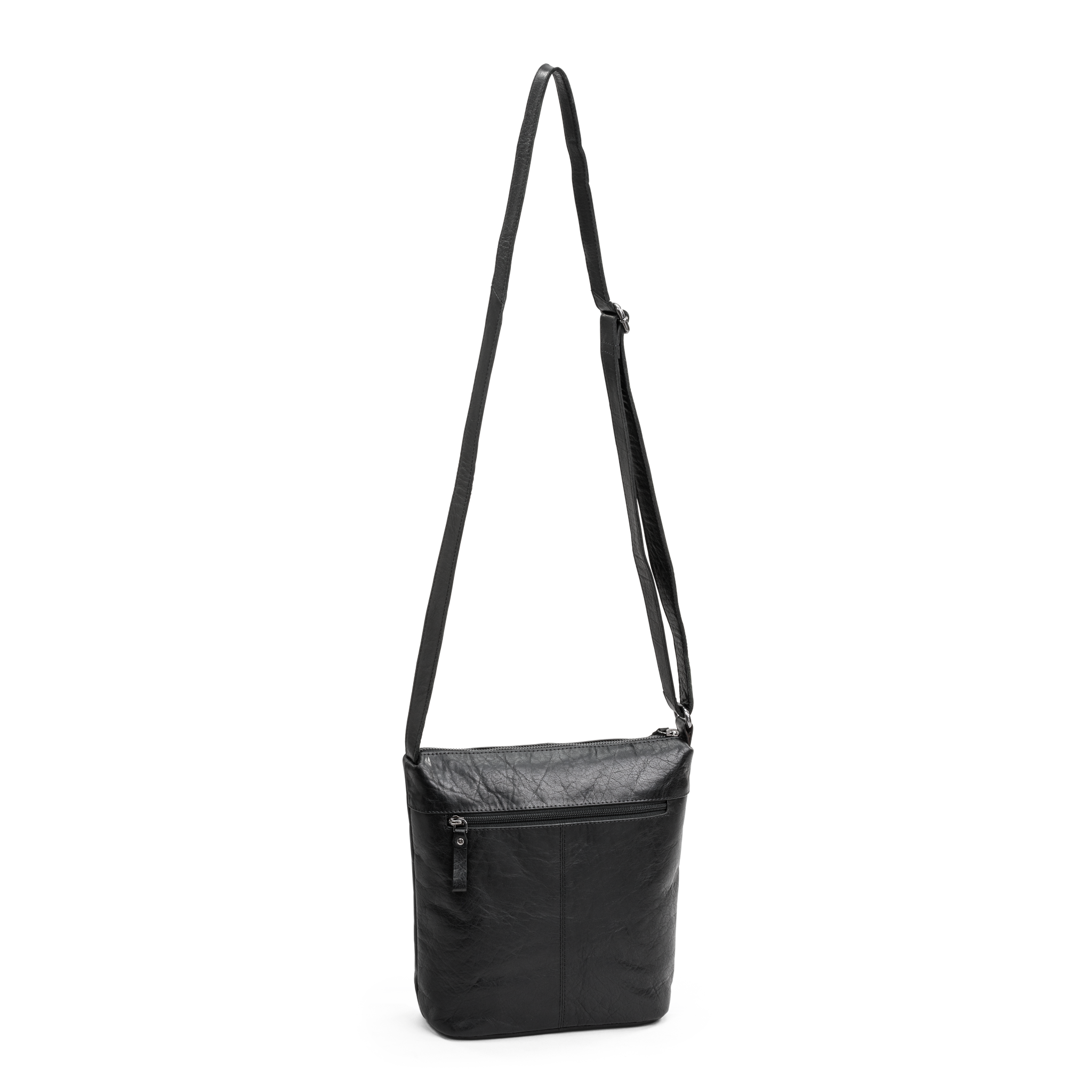 Crossbody | Skinnveske | Sort | 3050037