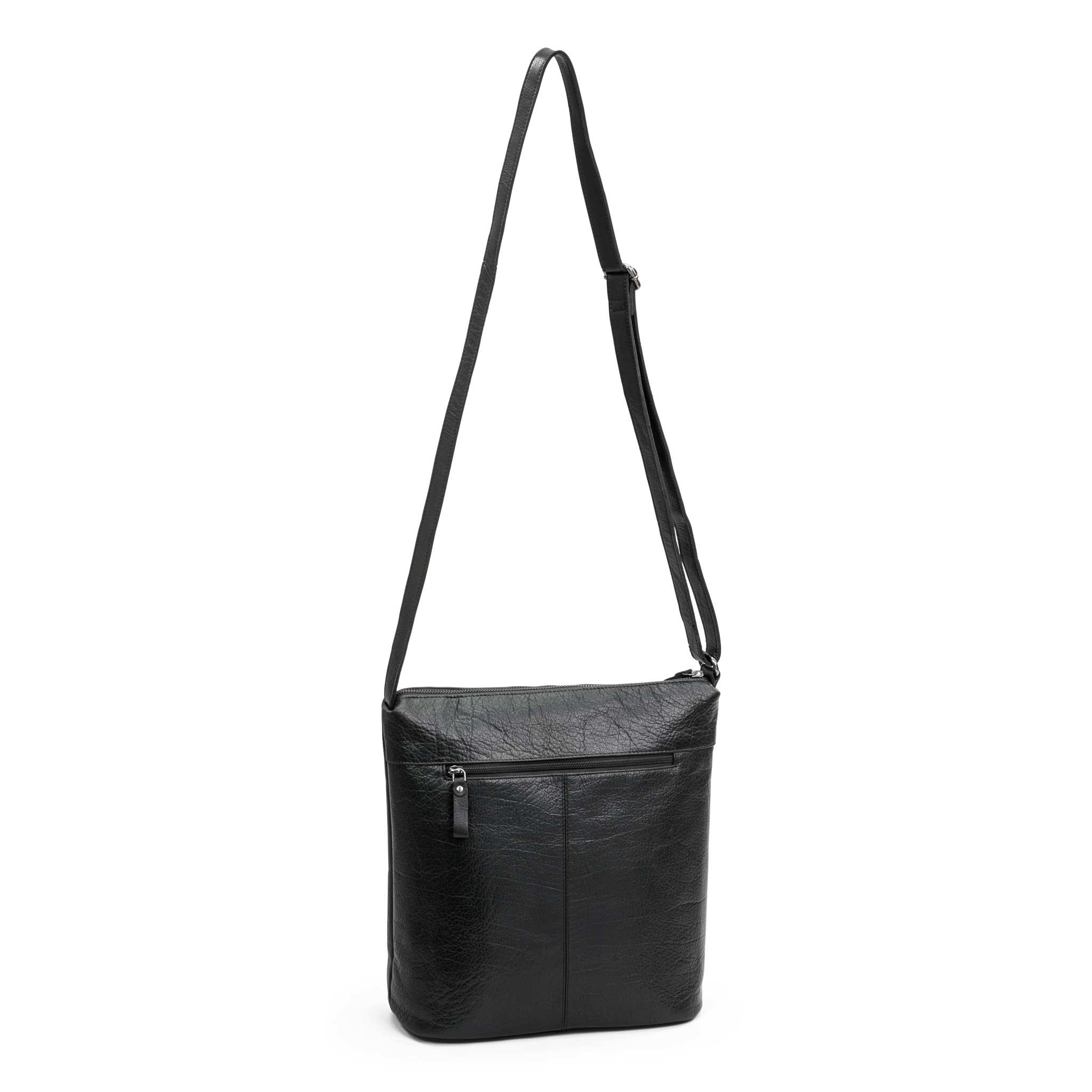 Crossbody | Skinnveske | Sort | 3050038