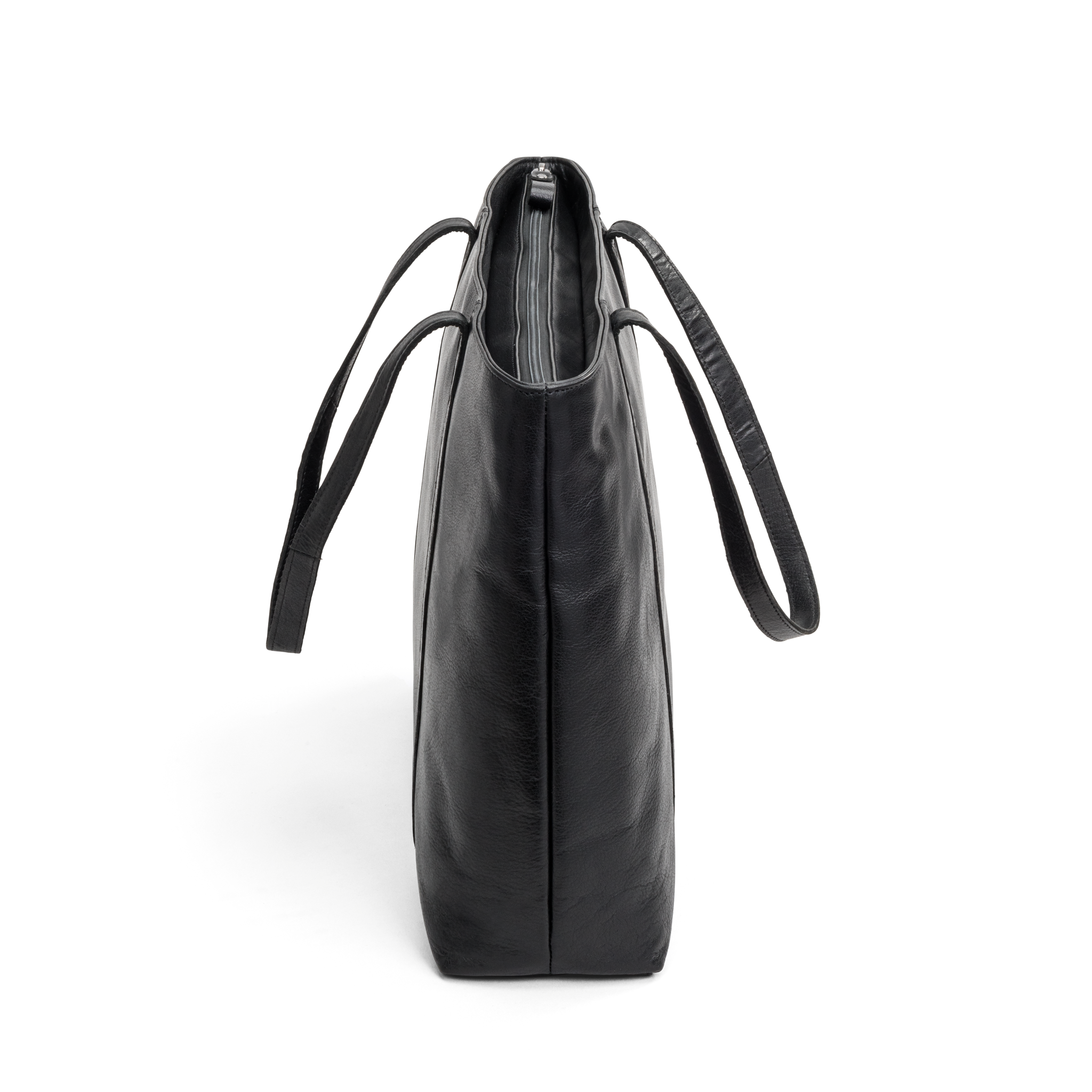 Skulderveske | Skinn | Sort |  3050039