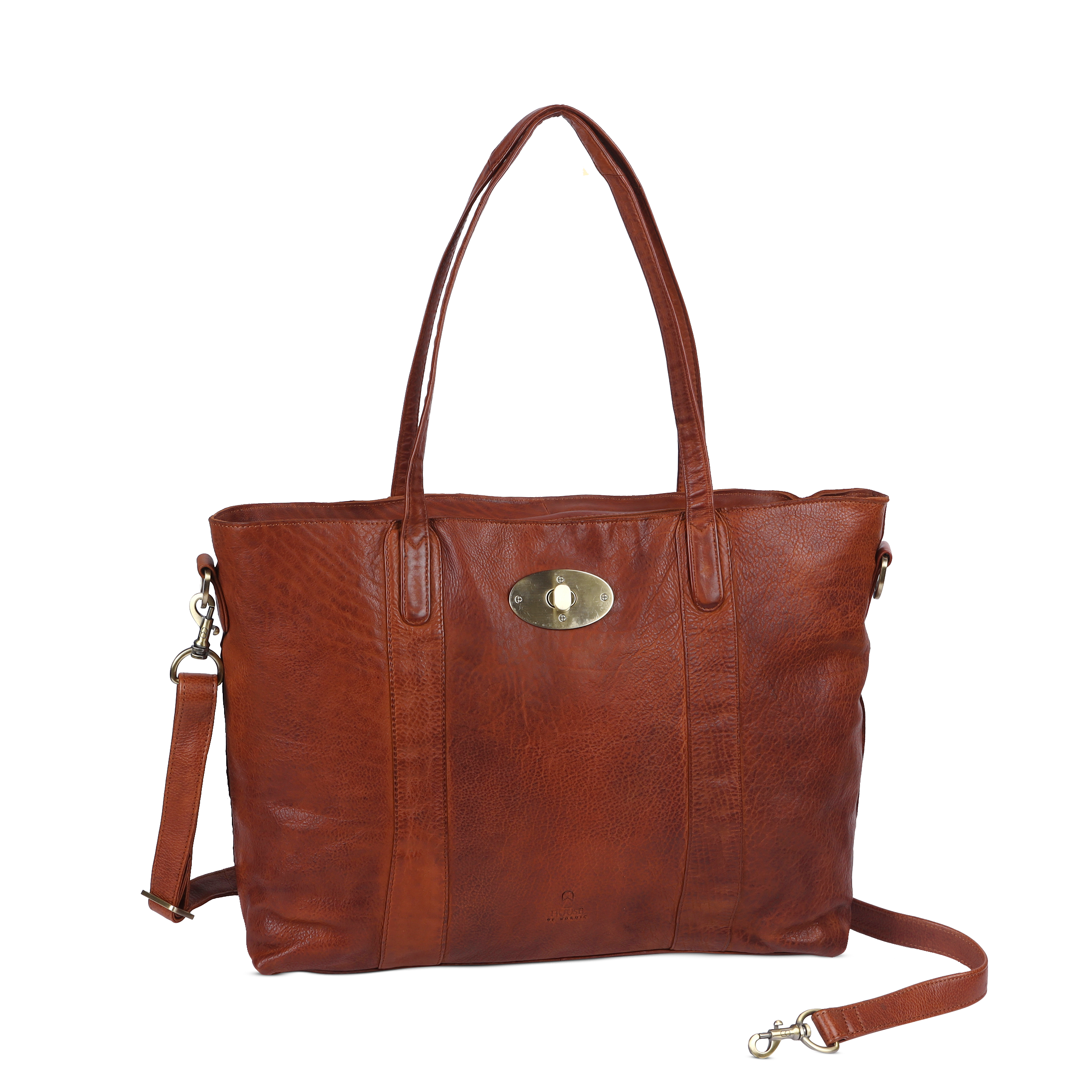 Skinnveske, Jobbveske, Cognac