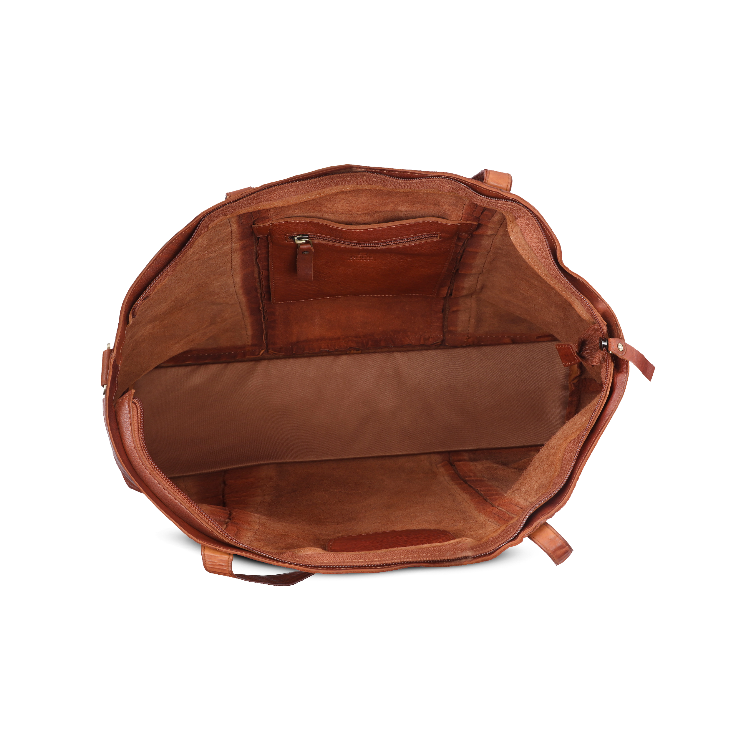 Skinnveske, Jobbveske, Cognac