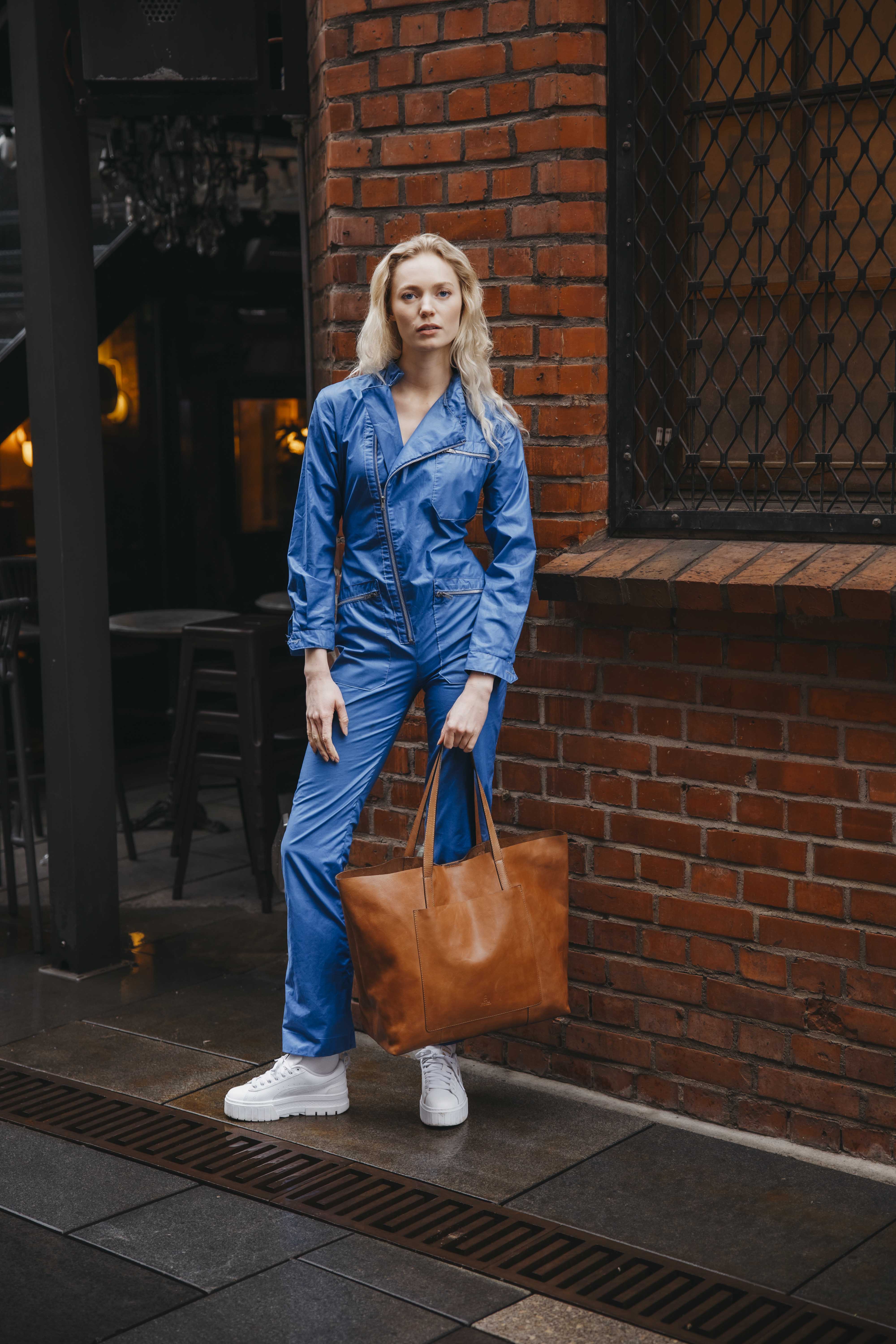 Skinnveske/Jobbveske | Tan | Romslig | 3052031