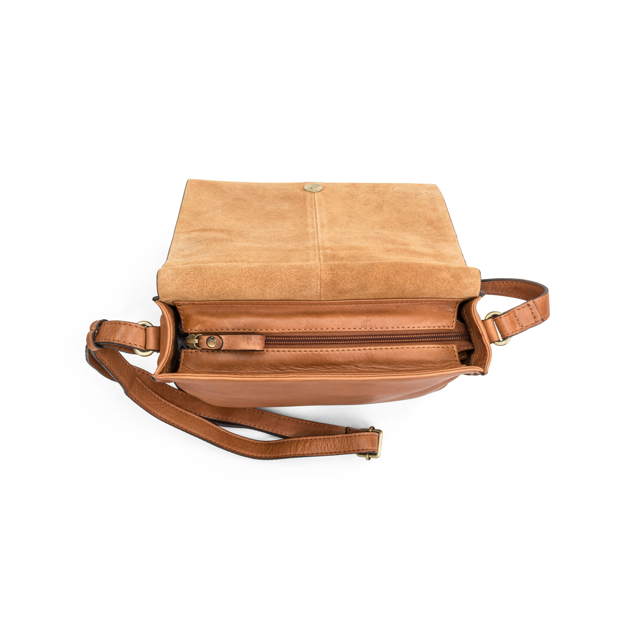 Klaffveske | Skinn | Tan | 3052033