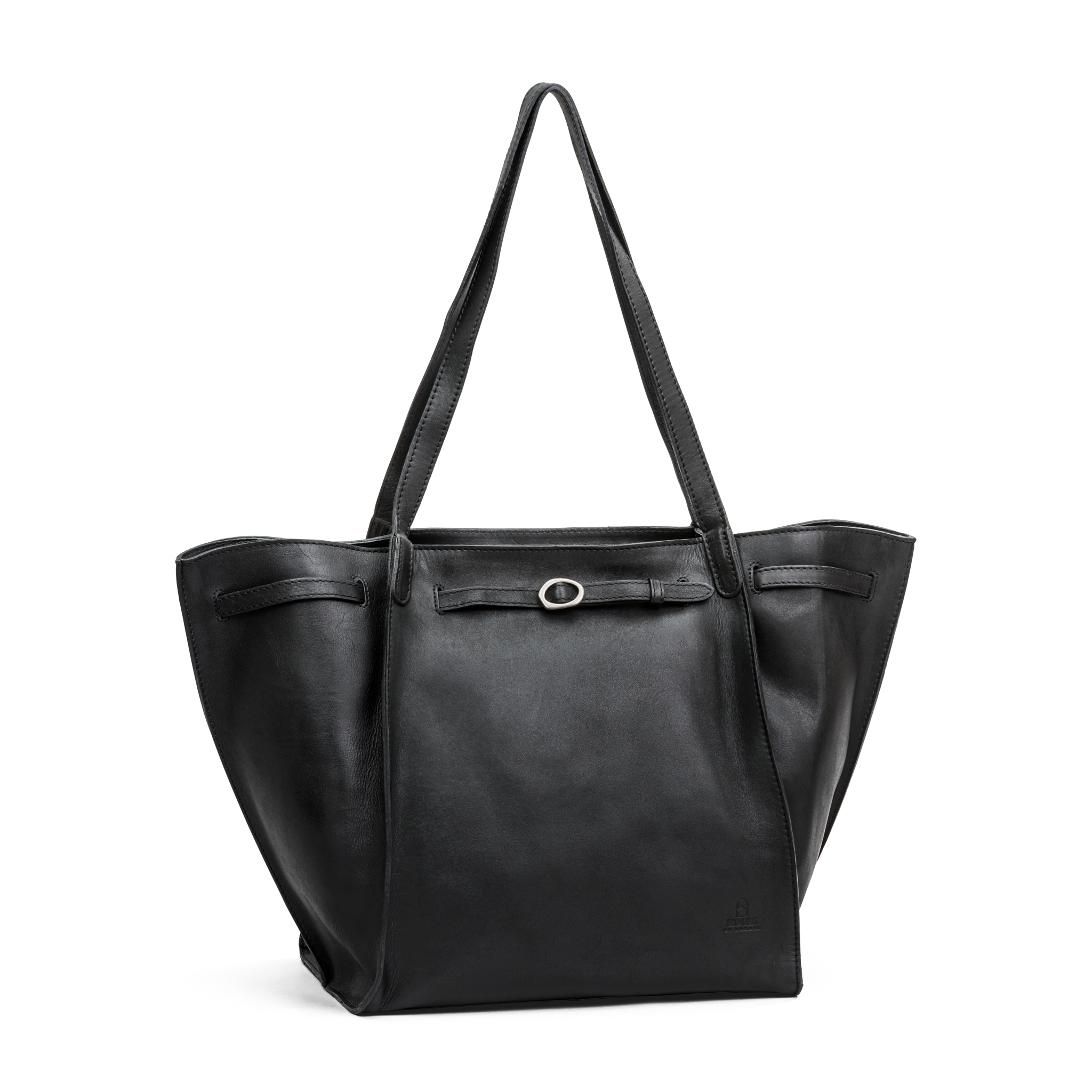 Skulderveske | Skinn | Romslig | Sort | 3052042