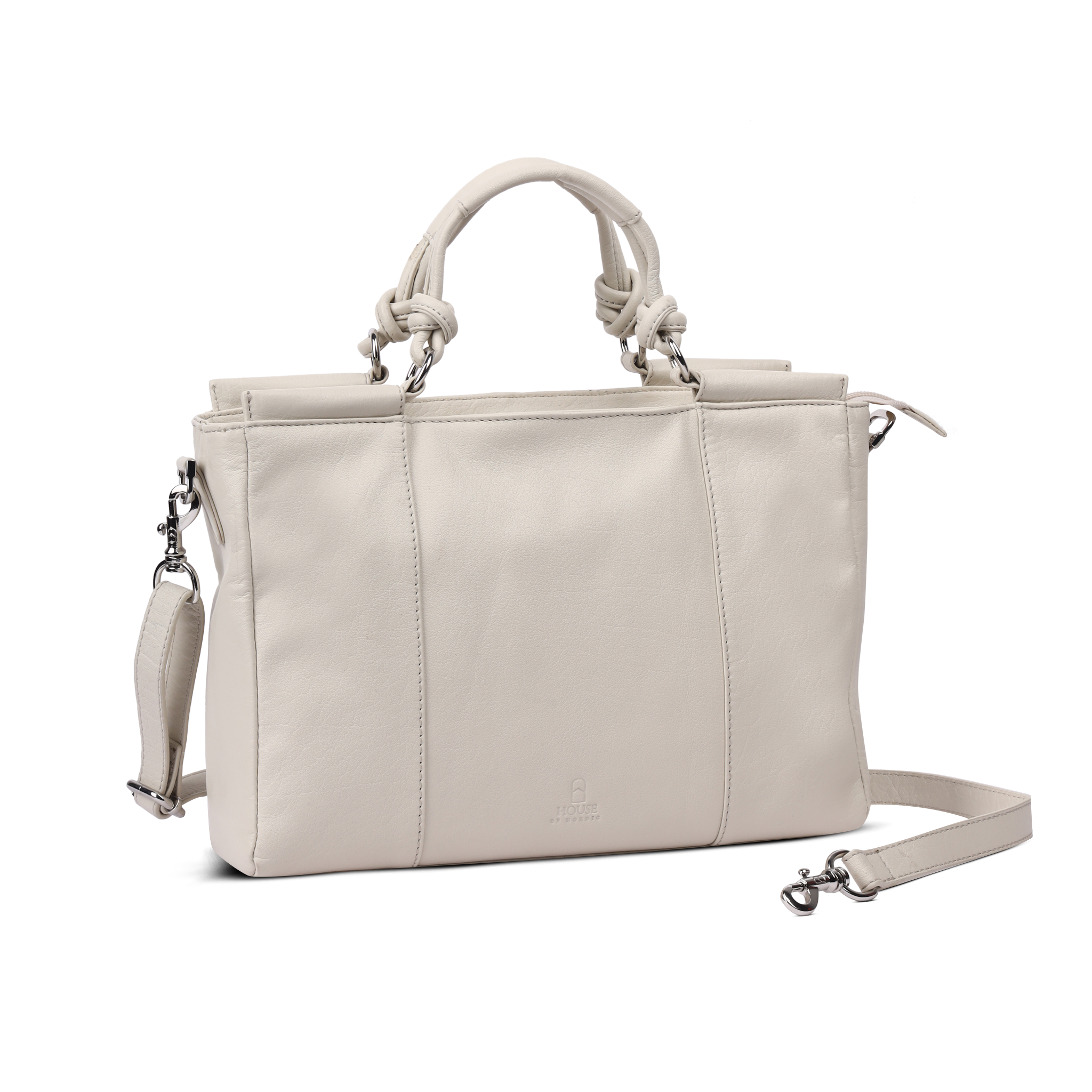 Håndveske | Skinn | Langreim | Beige | 3061148