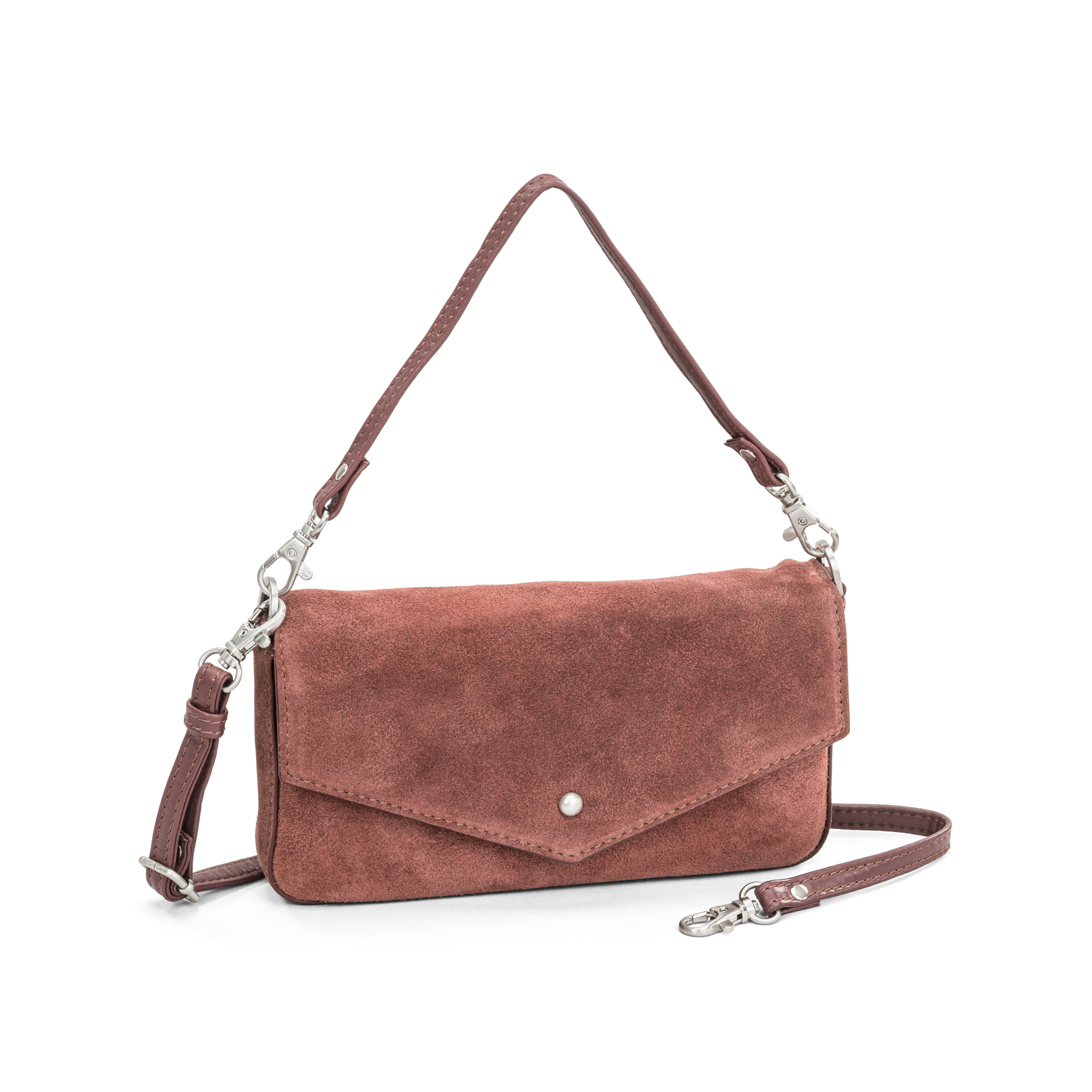 Klaffveske | Semsket skinn | Rust | 3070128