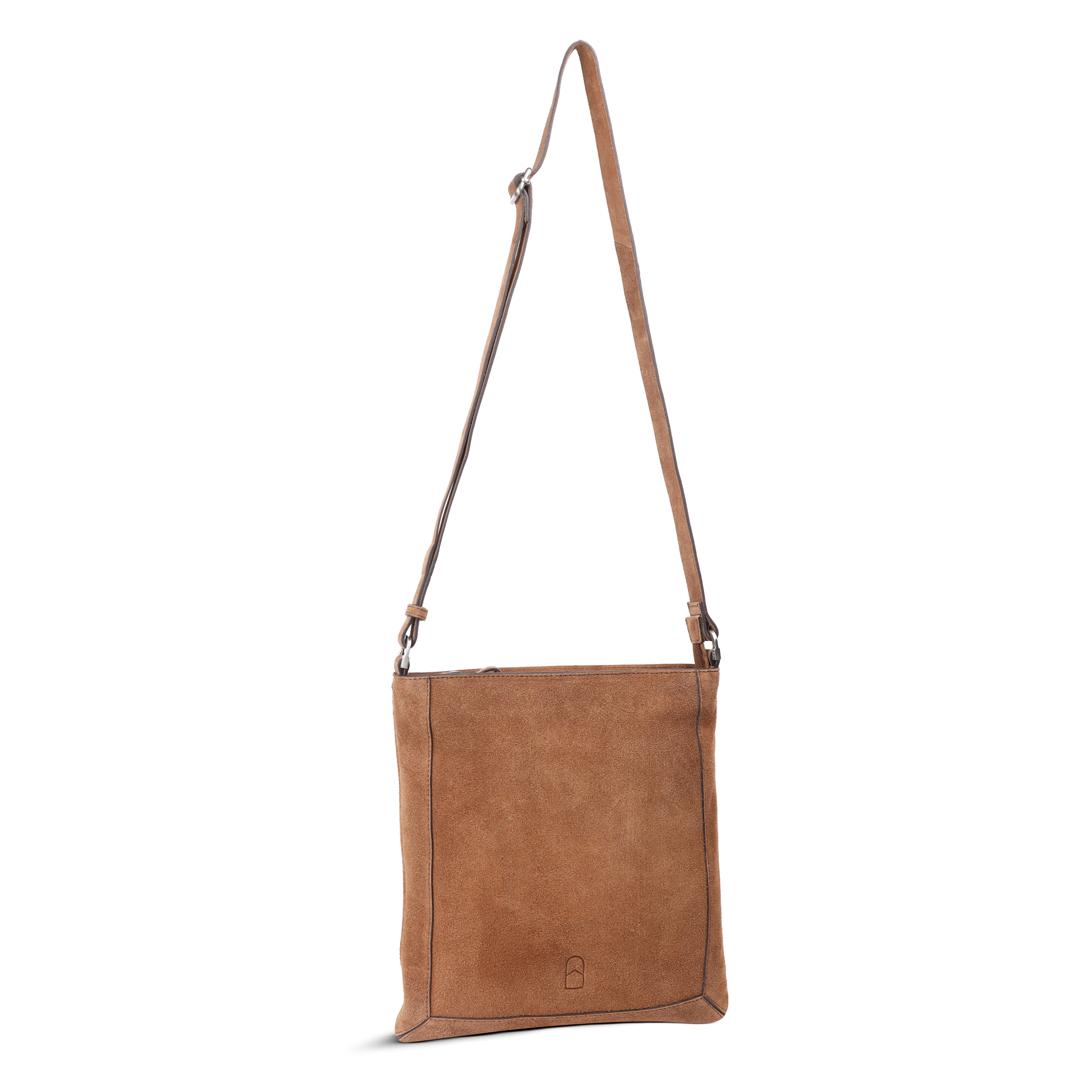 Crossbody Veske | Semsket skinn | Camel | 3070156