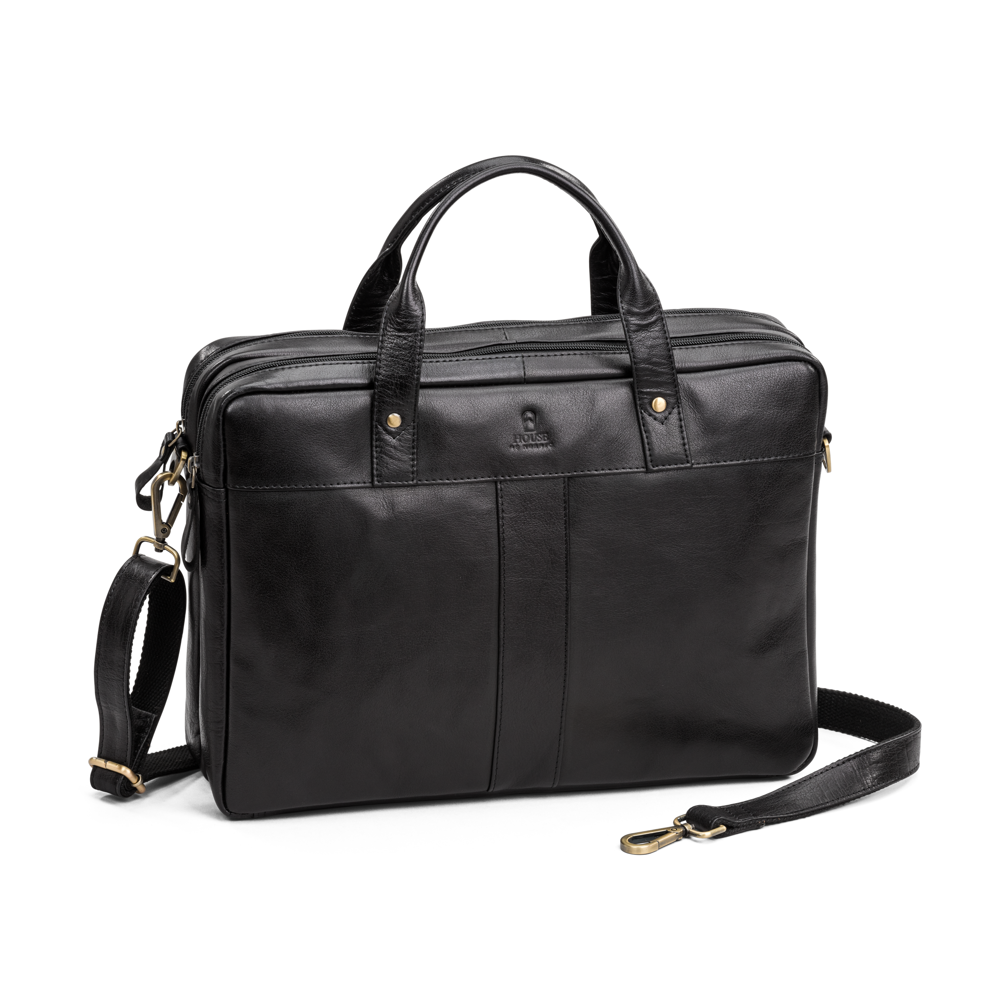 Pc veske | Sort | Skinn | To Hovedrom | 3080066