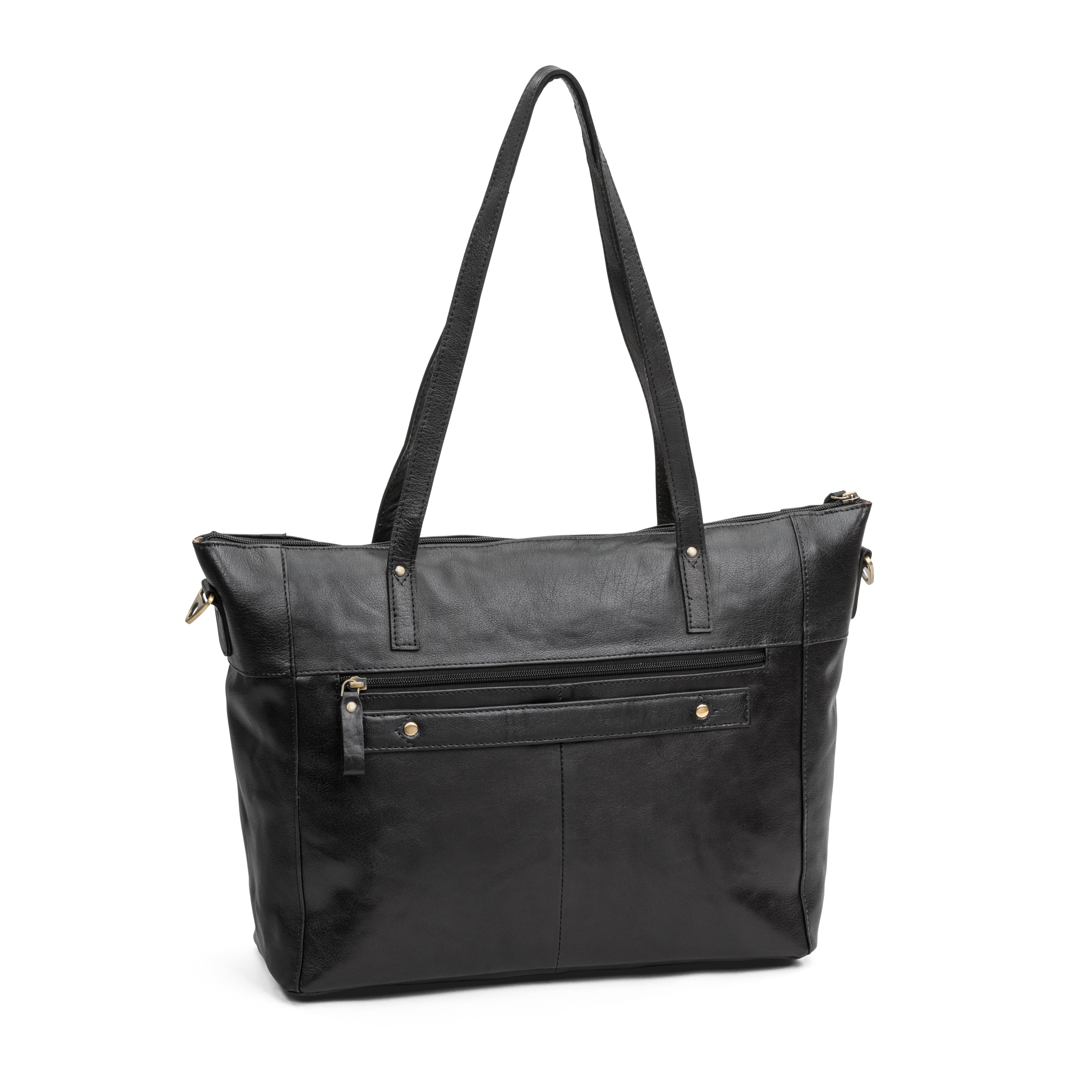 Jobbveske/Skoleveske | Sort | Skinn | 3080068