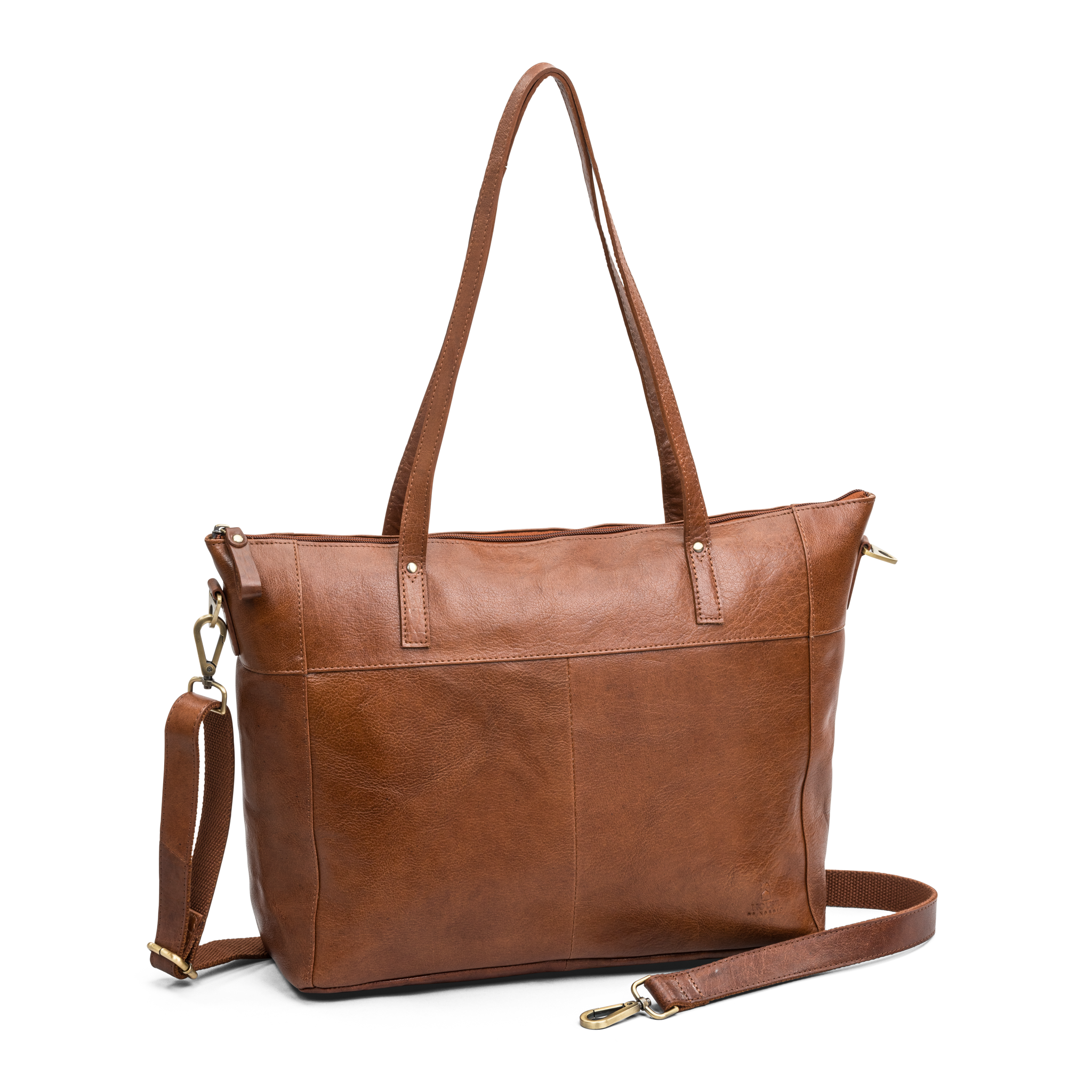 Jobbveske/Skoleveske | Cognac | Skinn | 3080068