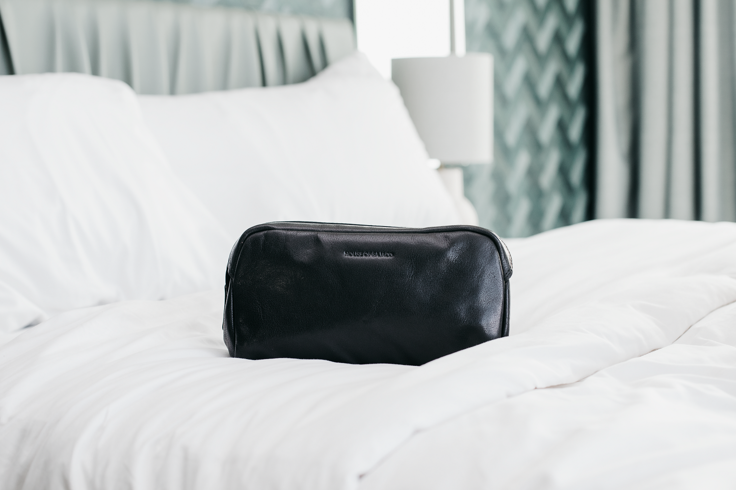 Toalettmappe | Skinn | Perfekt til Herre | Sort | House of Nordic
