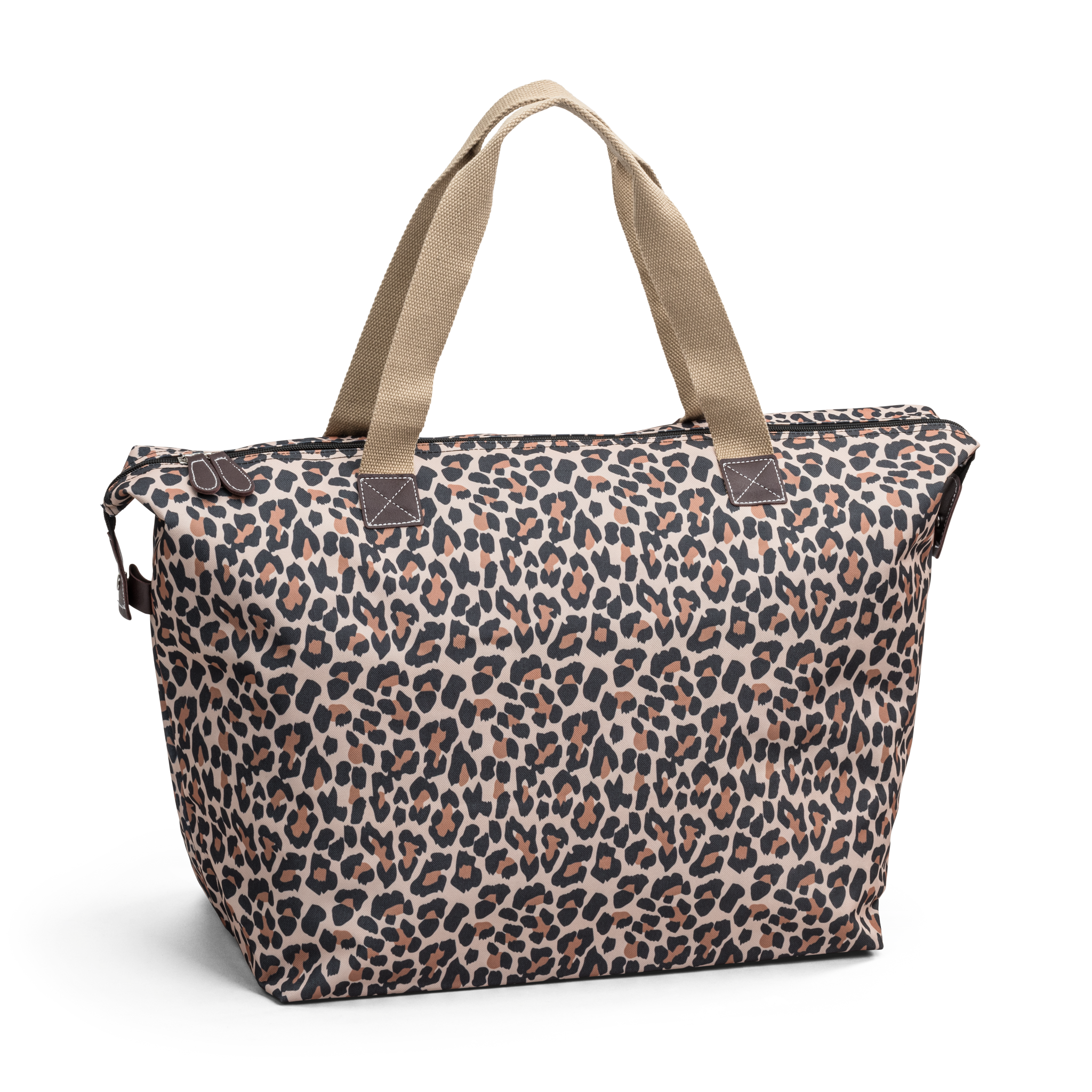Weekend bag | Romslig Hovedrom | Leopard | To Bærehåndtak | Tina