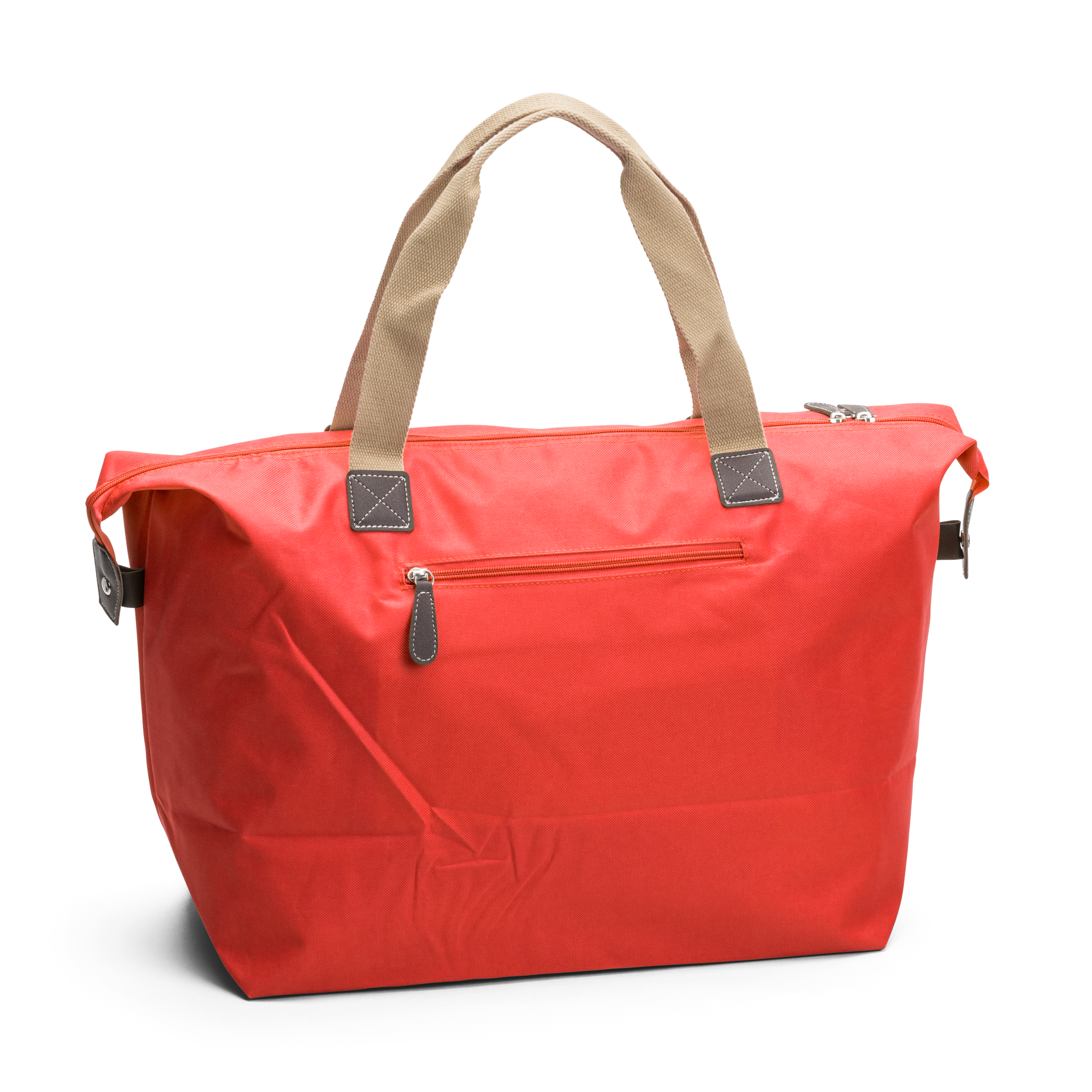 Weekend bag | Romslig Hovedrom | Rød| To Bærehåndtak | Tina