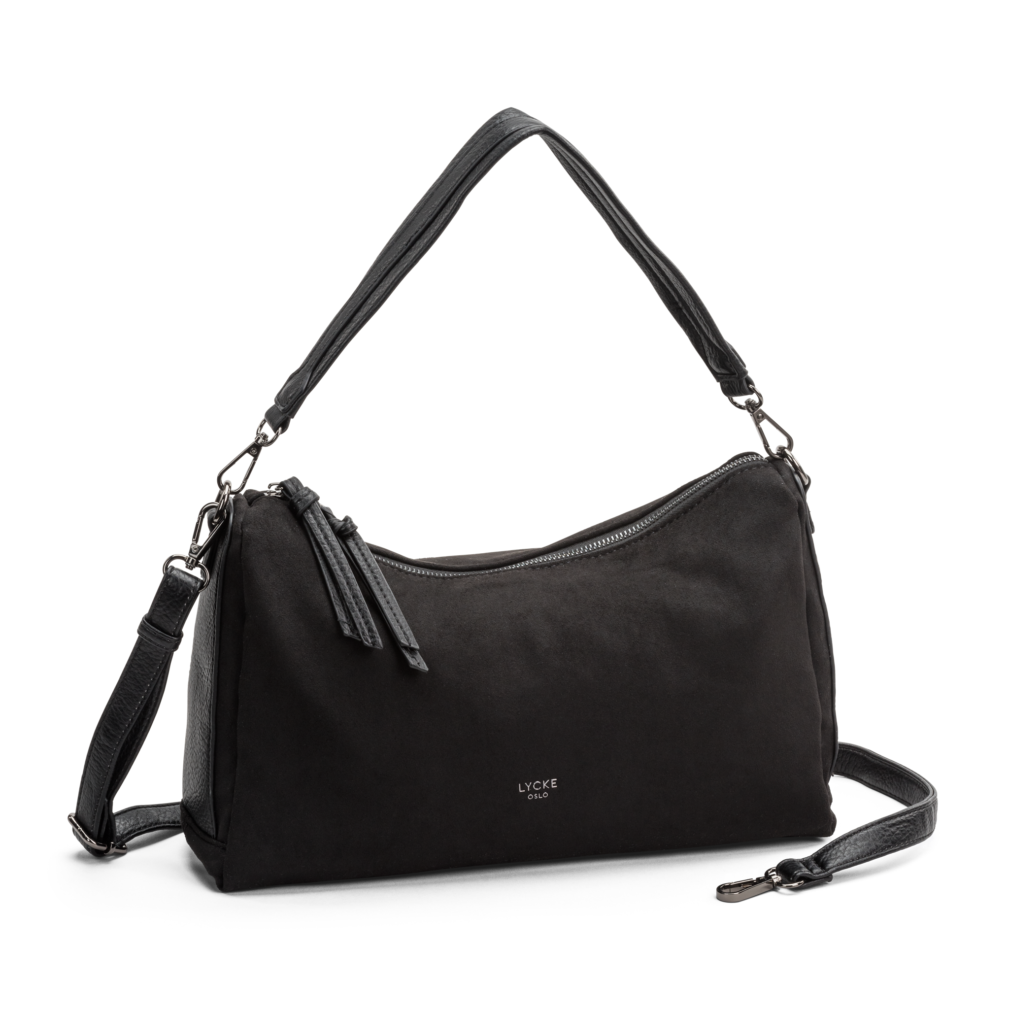 Skulderveske/Crossbody | Myk | Sort | 8043238