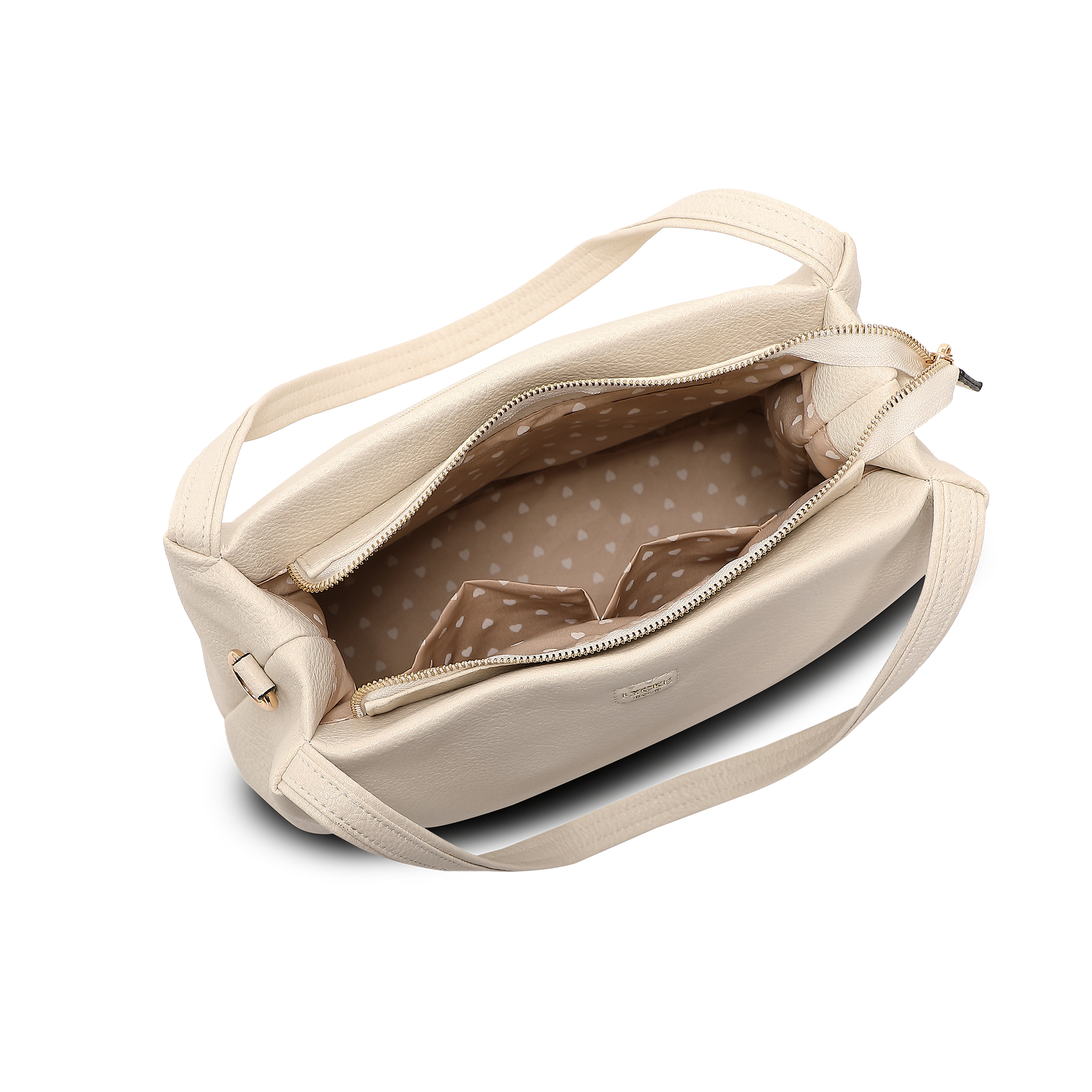 Alma Skulderveske – Beige, Langreim