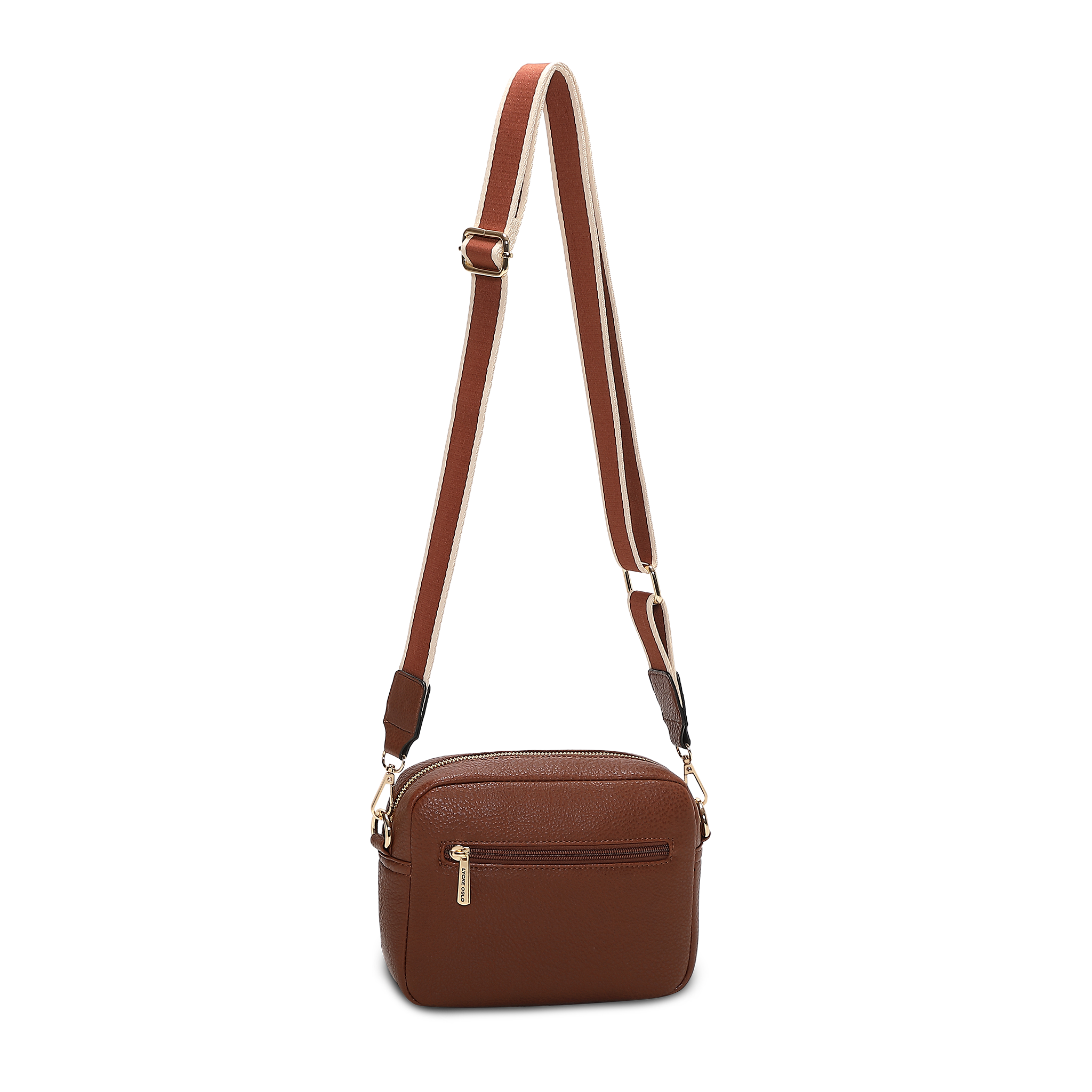 Crossbody veske | Brun | Utvendig lomme | 8043705 Alma