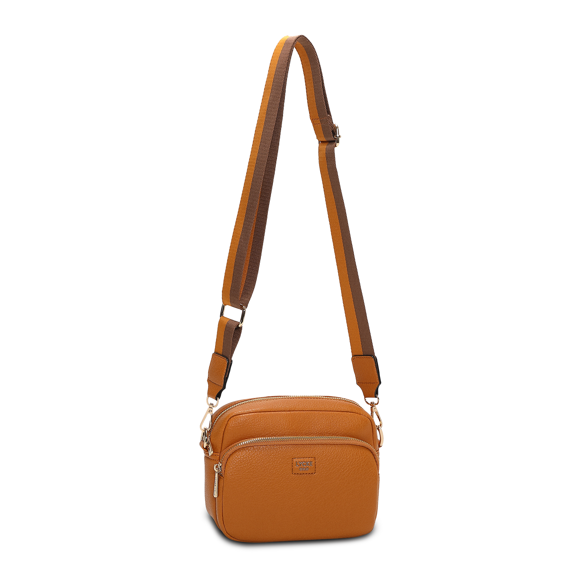 Crossbody veske | Mustard | Utvendig lomme | 8043705 Alma