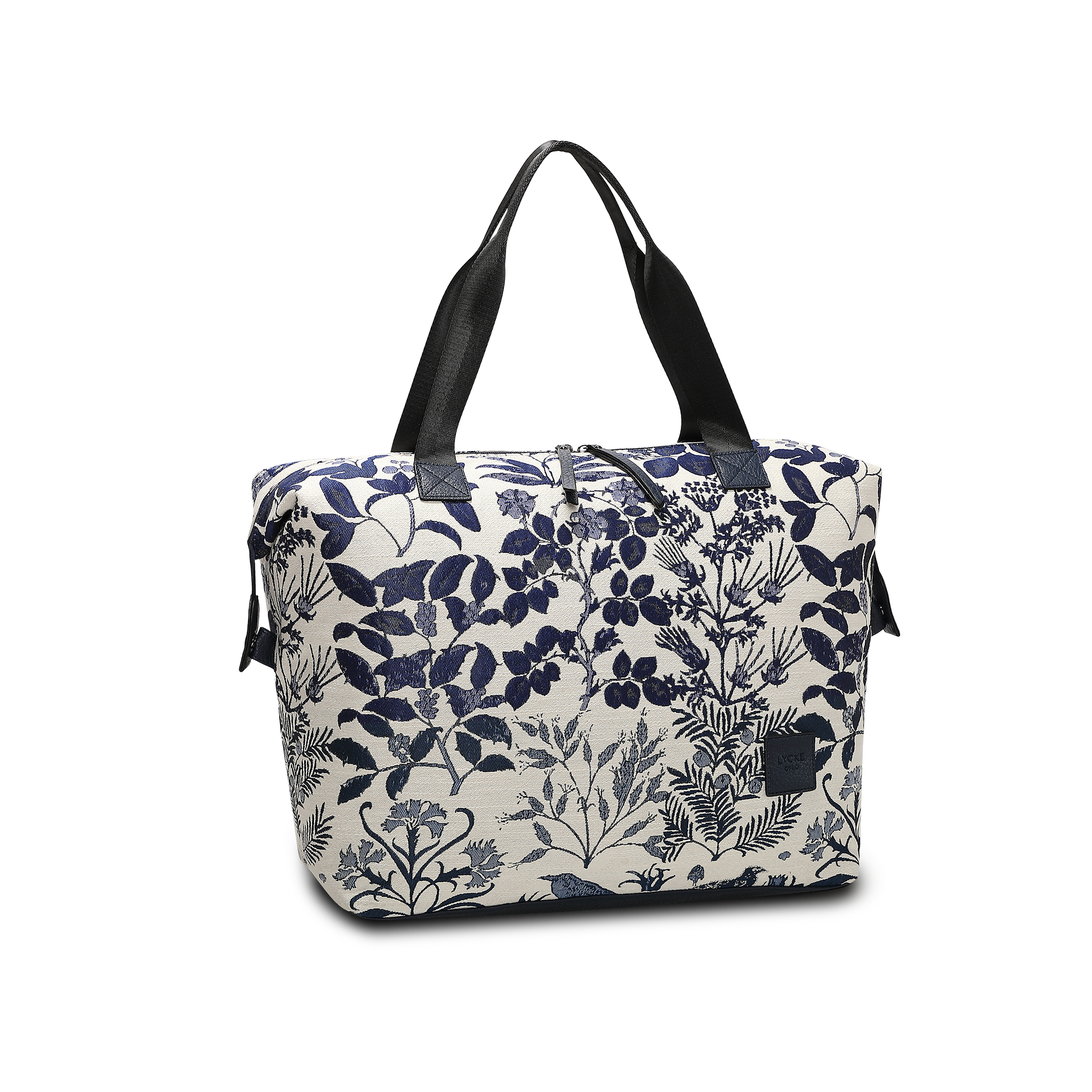 Weekendbag | Blå/hvit | Romslig Hovedrom | 8043708 Flora