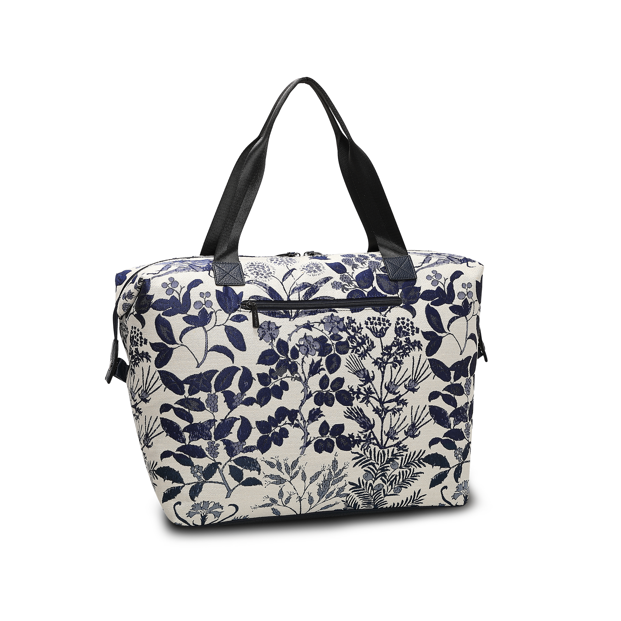 Weekendbag | Blå/hvit | Romslig Hovedrom | 8043708 Flora