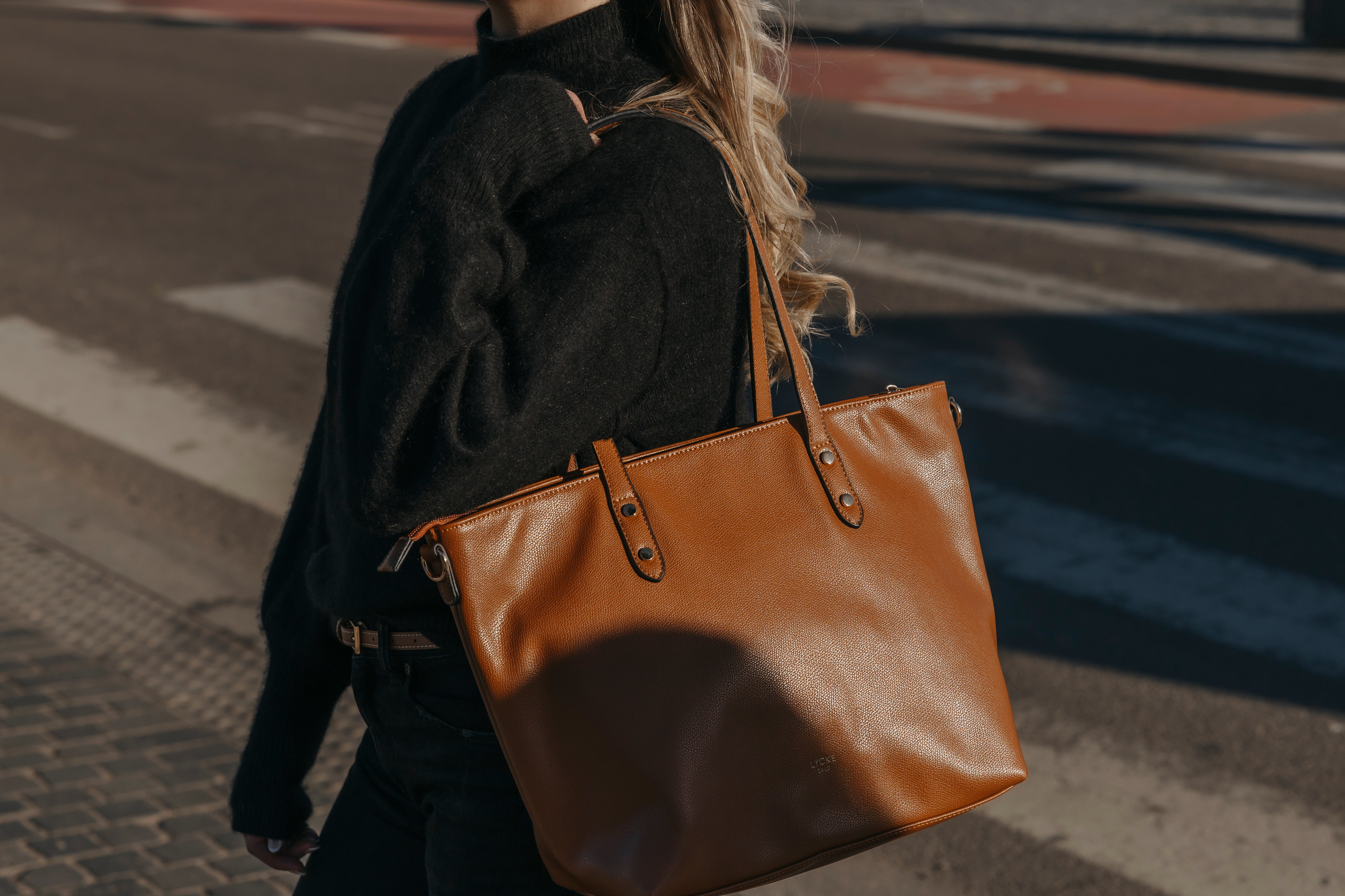 Lycke Shopperveske ,Cognac, Sofia
