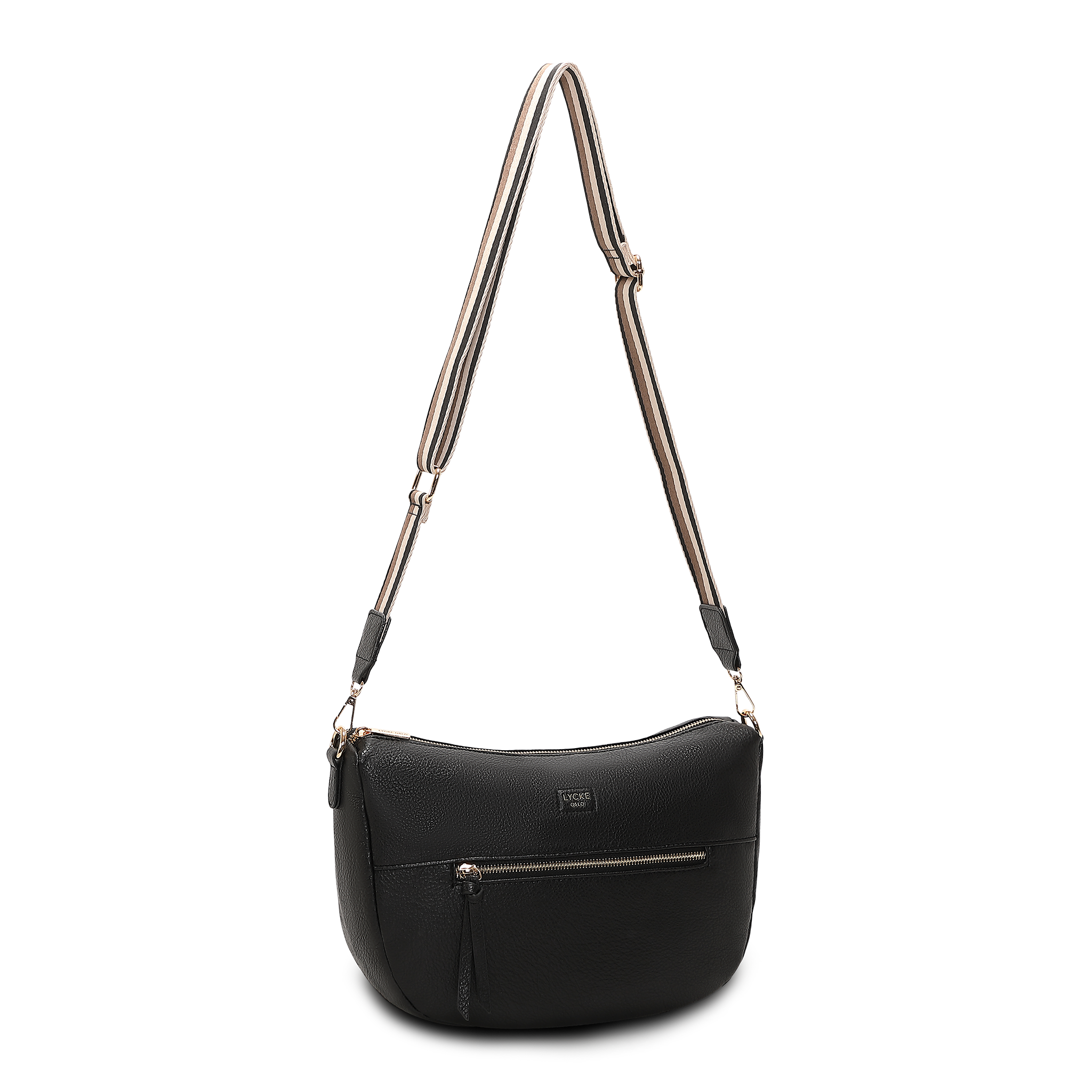 Crossbody Veske | Bred skulderrem | Sort | 8053212  Alma