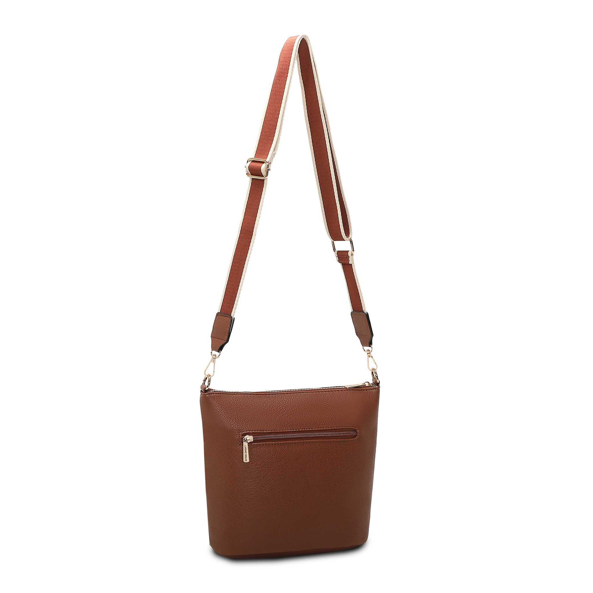 Bucket-veske | Glidelås lukking | Brun | 8053213 Alma
