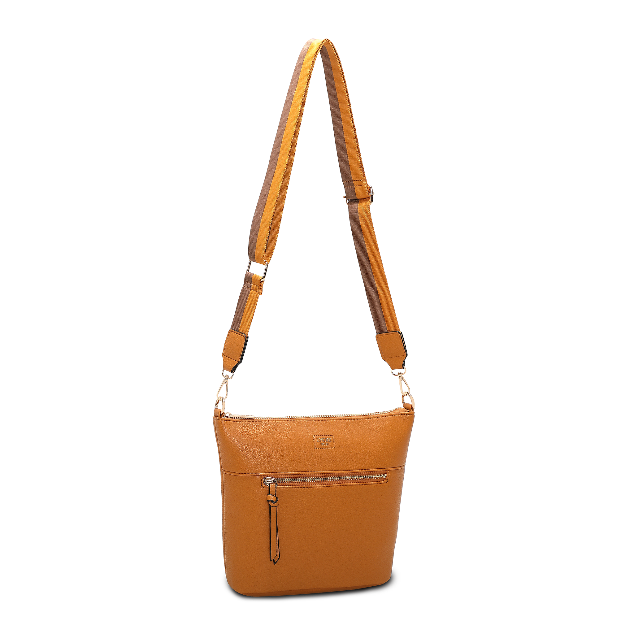 Bucket-veske | Glidelås lukking | Mustard | 8053213 Alma