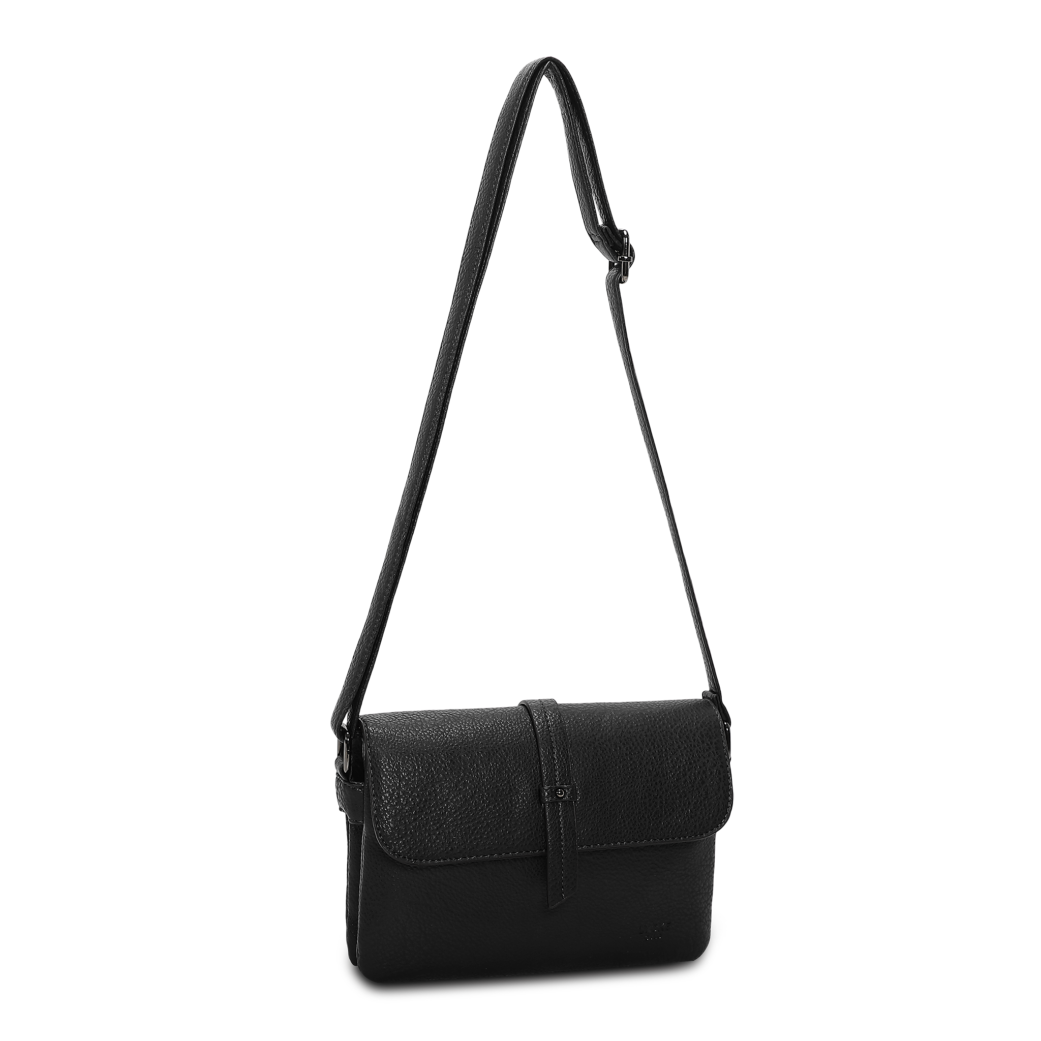 Crossbody Veske | To hovedrom | Sort | 8053214 Doris