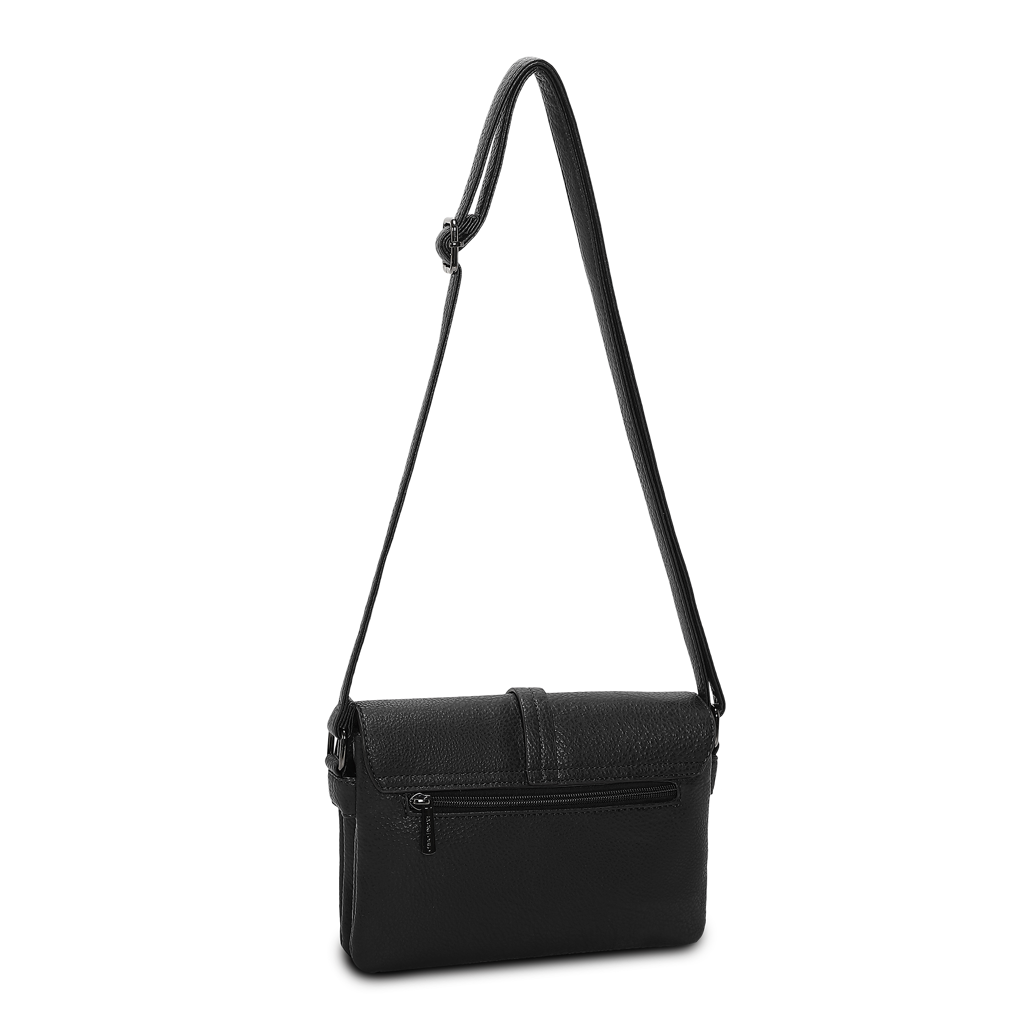 Crossbody Veske | To hovedrom | Sort | 8053214 Doris