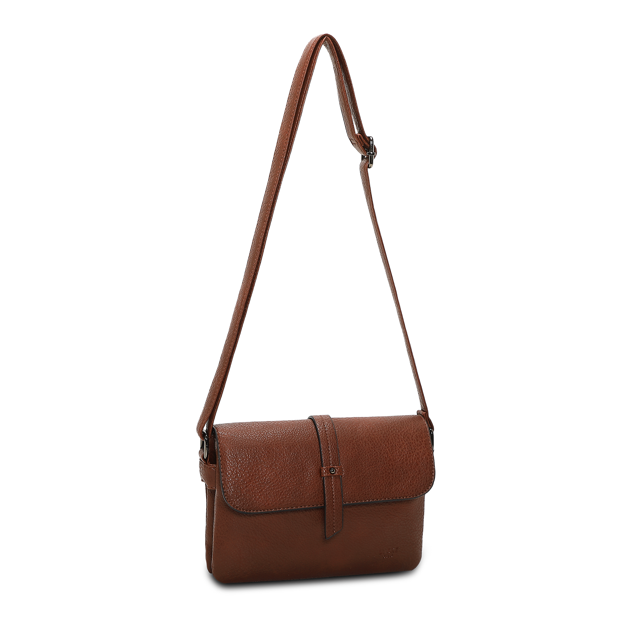 Crossbody Veske | To hovedrom | Brun | 8053214 Doris