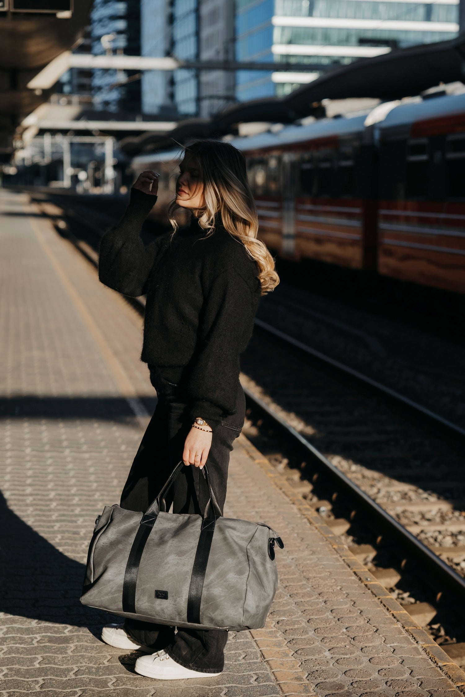 Weekendbag/Treningsbag | Grå | Romslig | 8053222 Kim