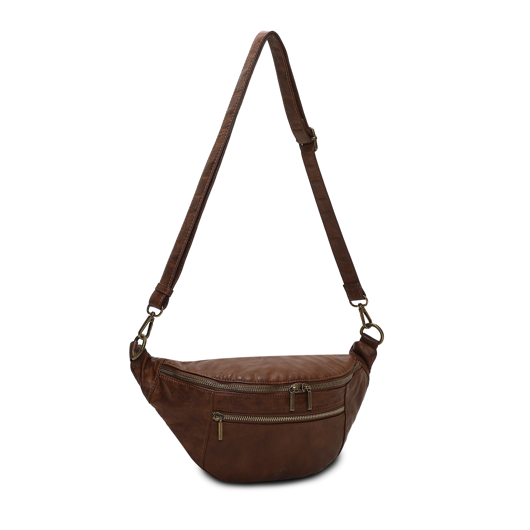 Midjeveske/ crossbody | Romslig | Brun | 8053810  Harstad