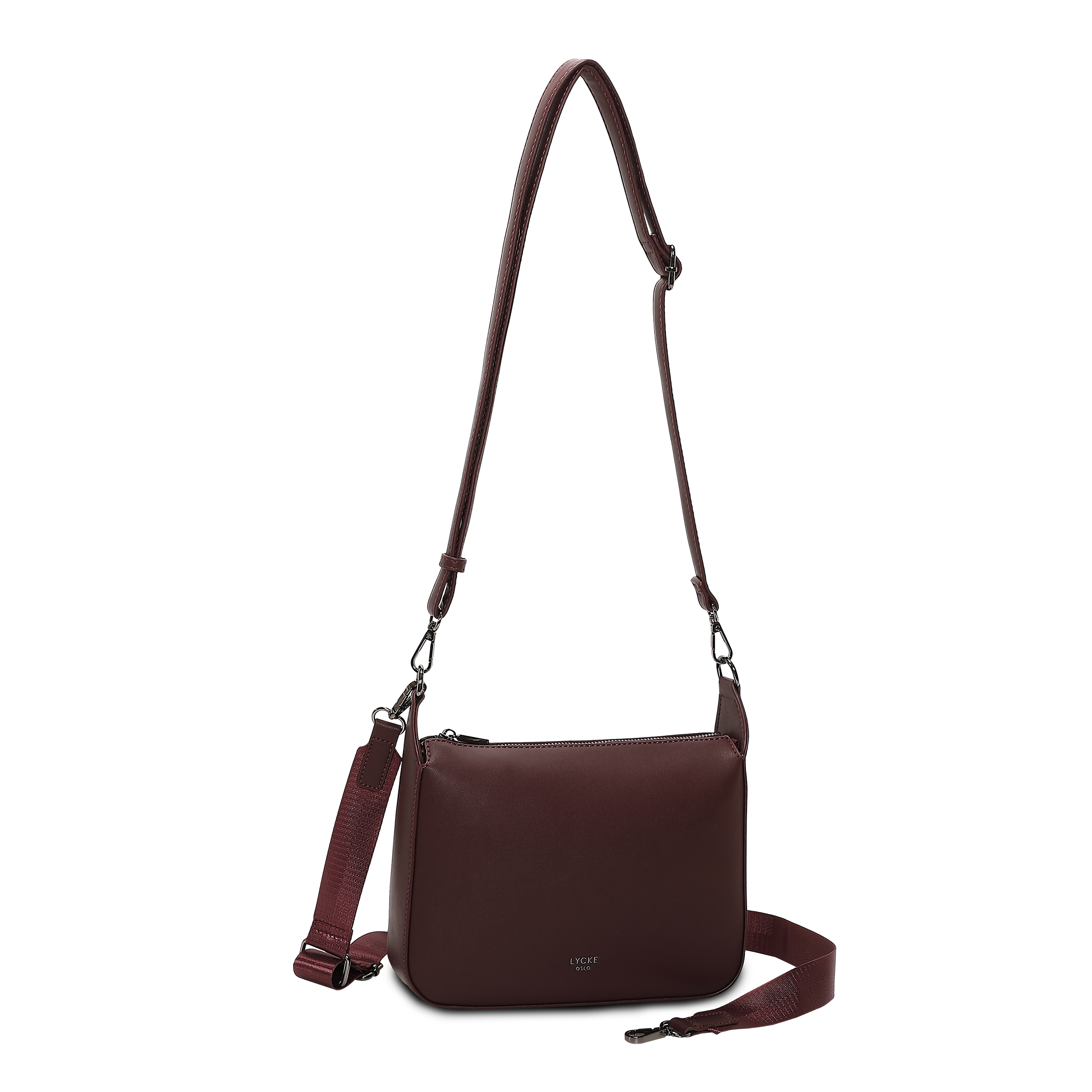 Crossbody | Klassisk | Burgunder | 8053833 Levanger