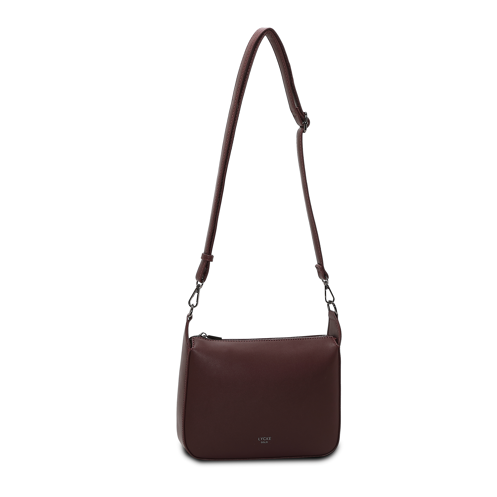 Crossbody | Klassisk | Burgunder | 8053833 Levanger