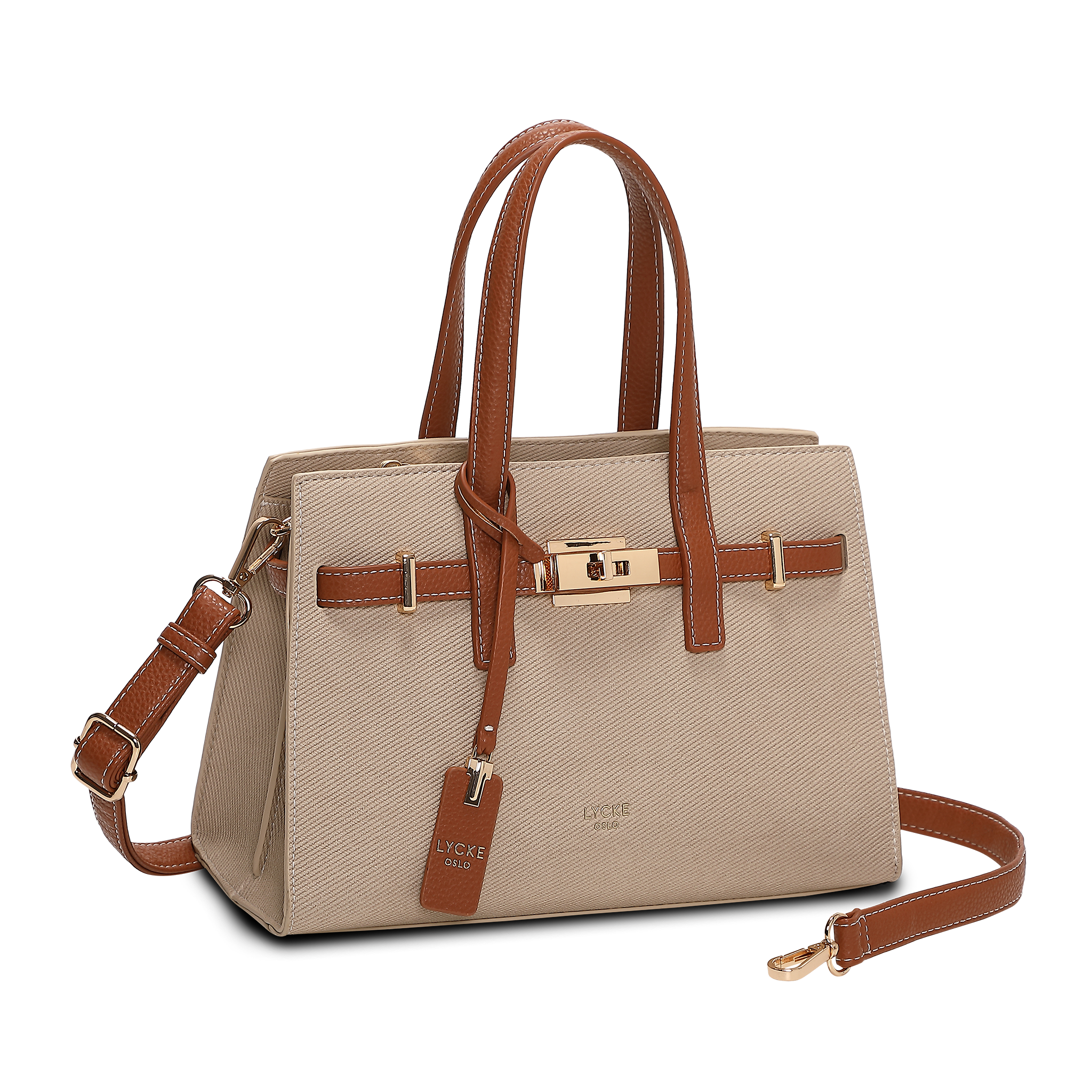 Håndveske | Lang Reim | Beige | 8061111 Askim