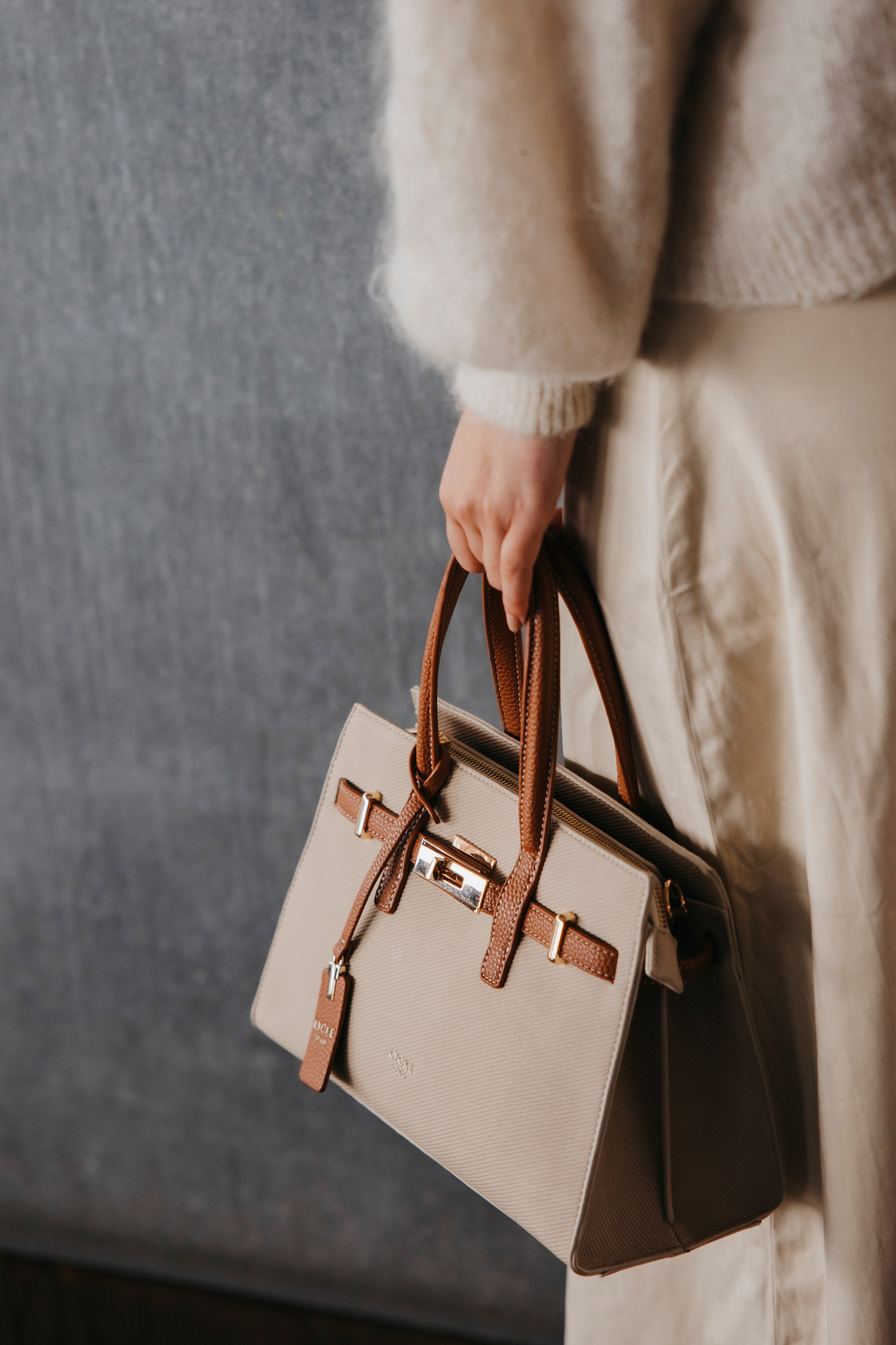 Håndveske | Lang Reim | Beige | 8061111 Askim