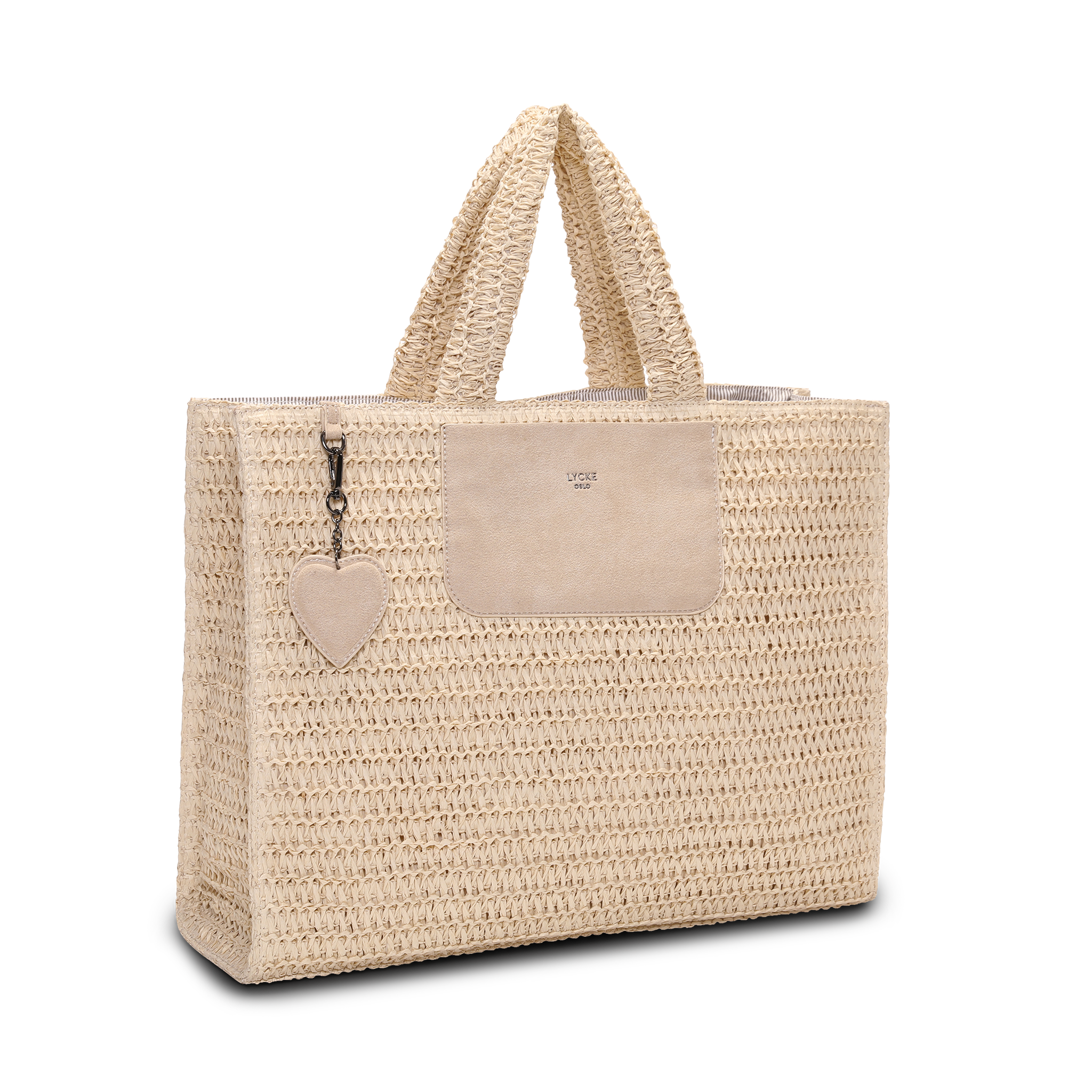 Hamar Stråveske Tote Bag – Beige
