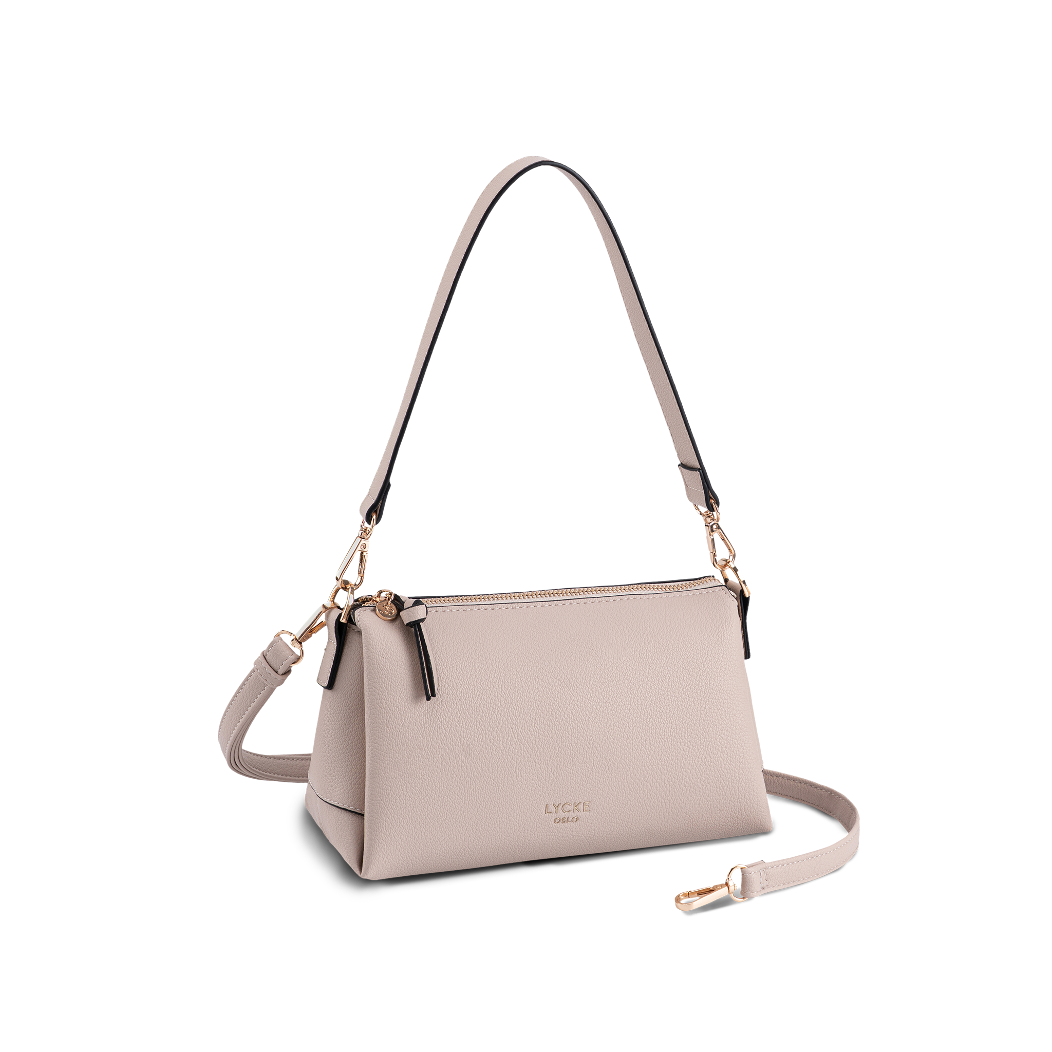 Skulderveske | mange rom | Beige | 8061140 Egersund